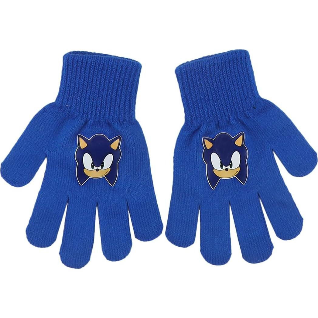 Conjunto Sombrero Peruano y Guantes Sonic The Hedgehog 2 Piezas