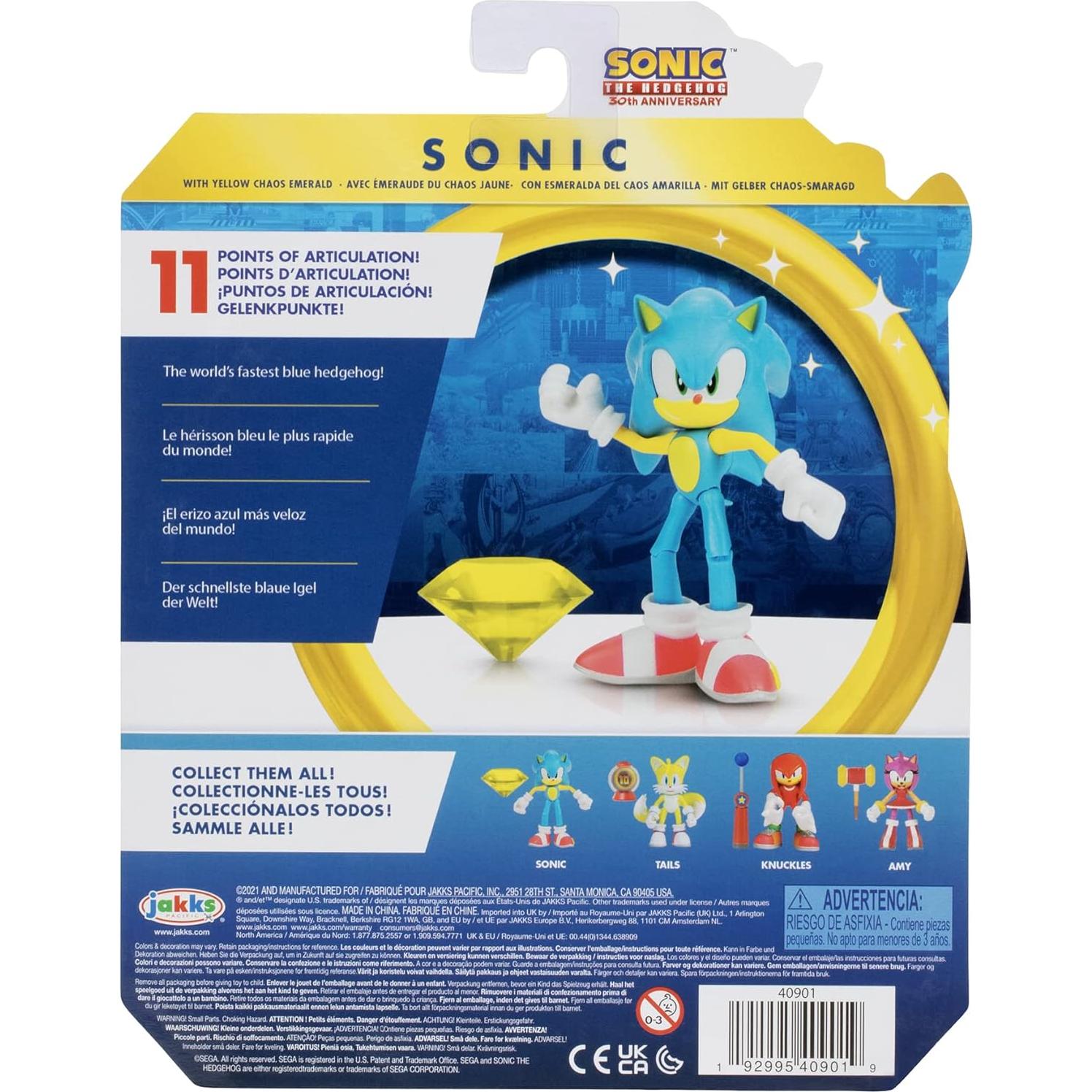 Figura de acción Sonic The Hedgehog Jakks Pacific 17.78 cm