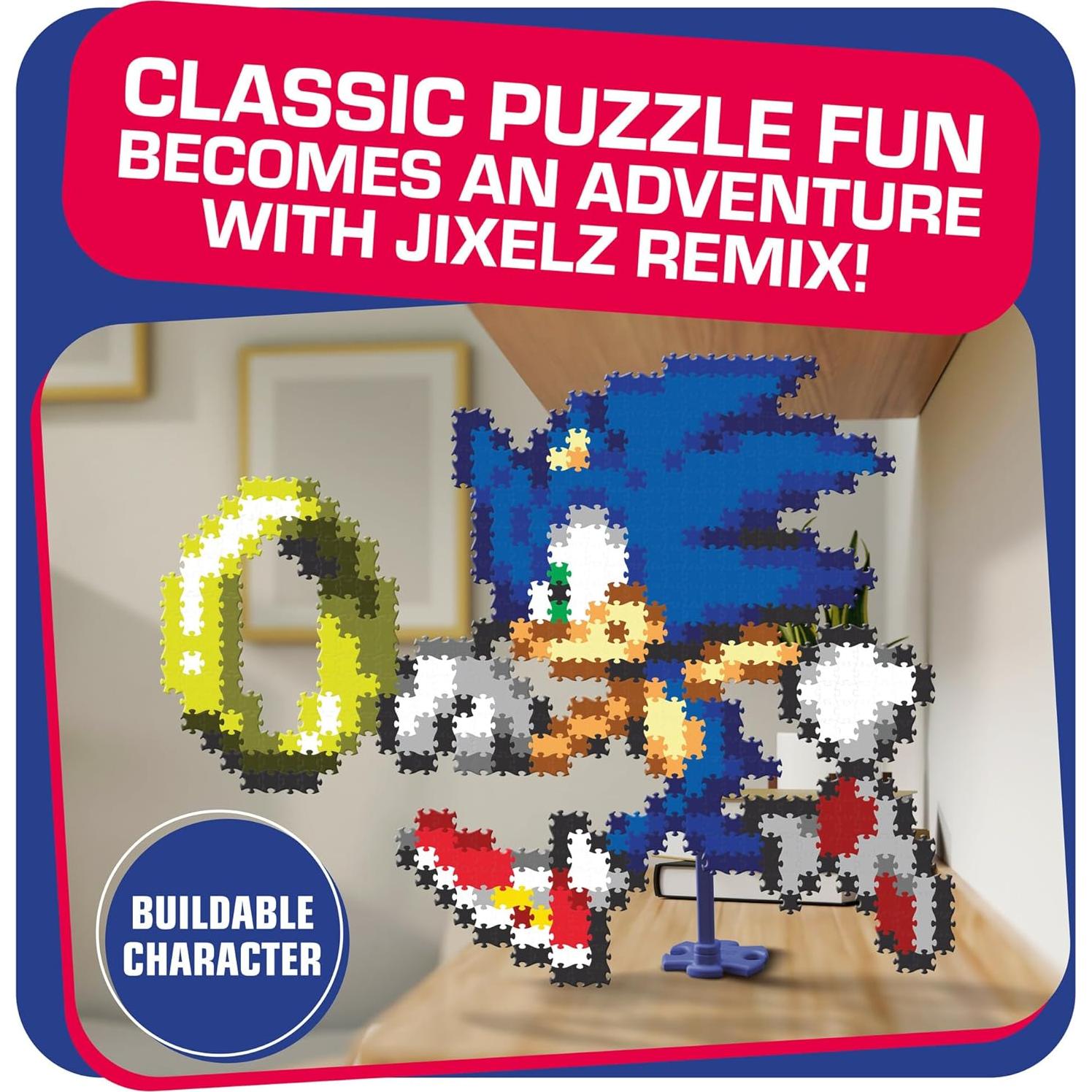 Kit de Manualidades Jixelz Remix TOMY Sonic y Anillo 700 Piezas