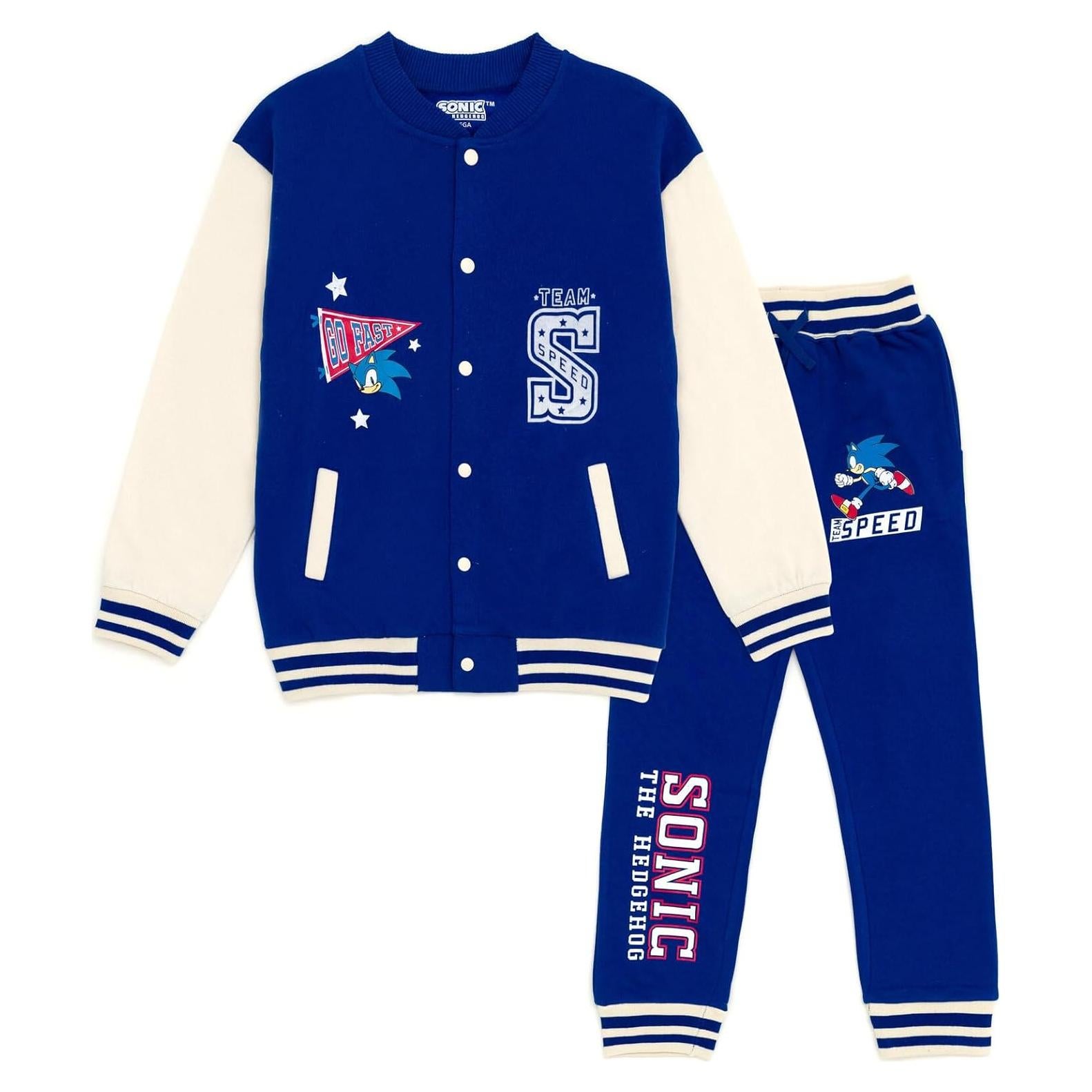 Conjunto Chaqueta y Pantalones Jogger SEGA Sonic Niños 4-16
