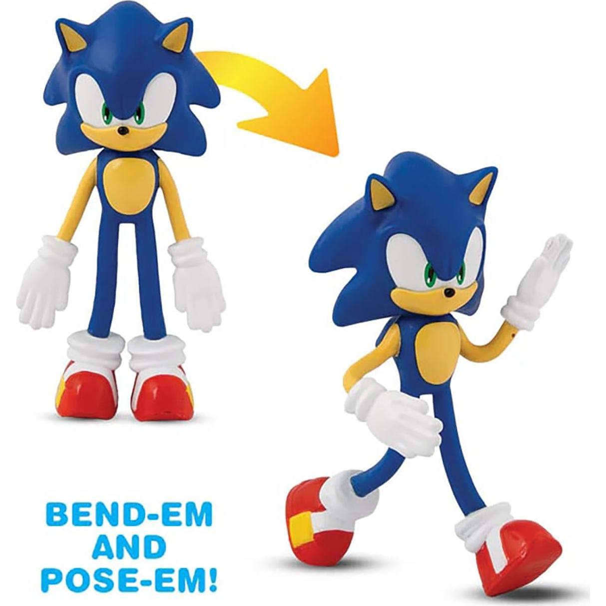 Figuras de Acción TCG Toys FleXfigs Sonic y Knuckles - 2 Piezas