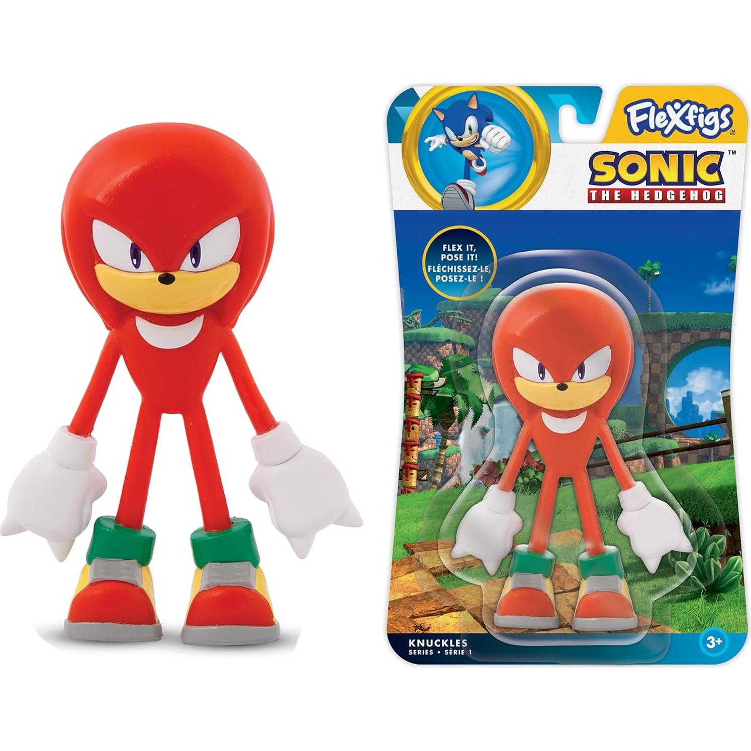 Figuras de Acción TCG Toys FleXfigs Sonic y Knuckles - 2 Piezas