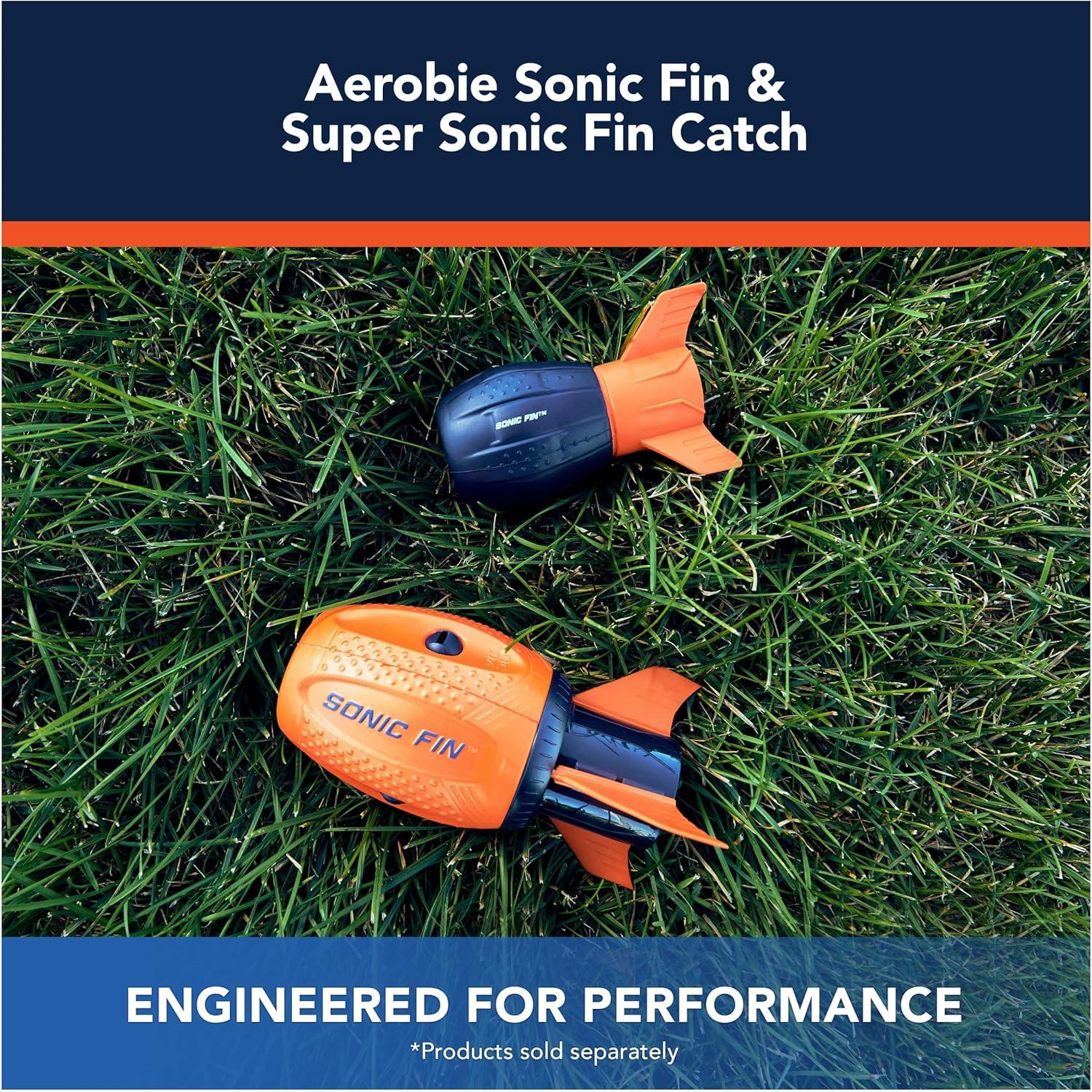 Fútbol Aerodinámico Aerobie Super Sonic Fin Catch - Azul/Naranja