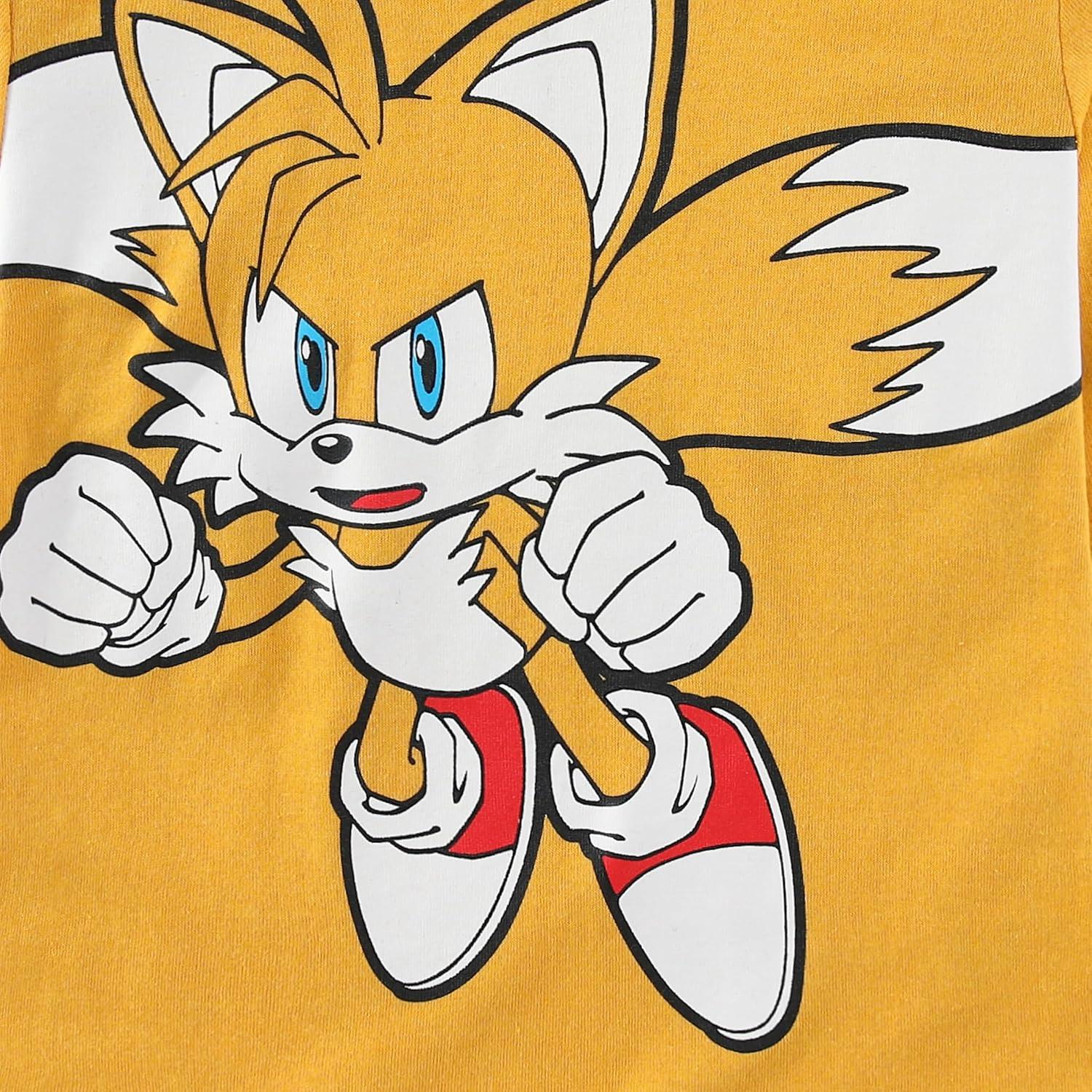 Camisetas de Manga Larga Niños SEGA Sonic Paquete de 4