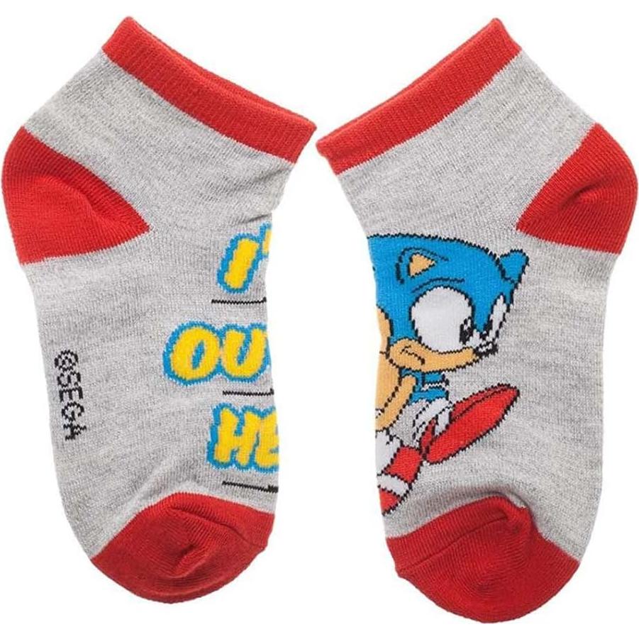 Calcetines Cortos Bioworld Sonic The Hedgehog 4 Pares Niños