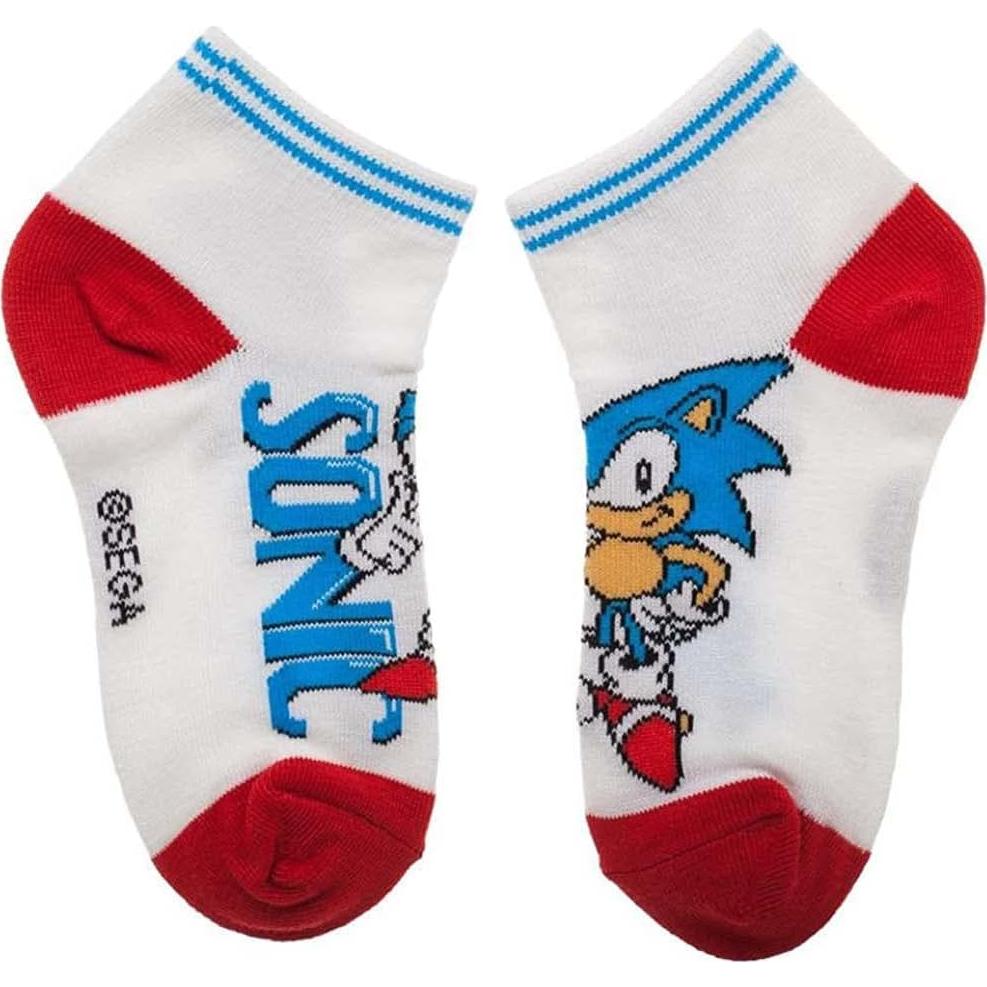 Calcetines Cortos Bioworld Sonic The Hedgehog 4 Pares Niños