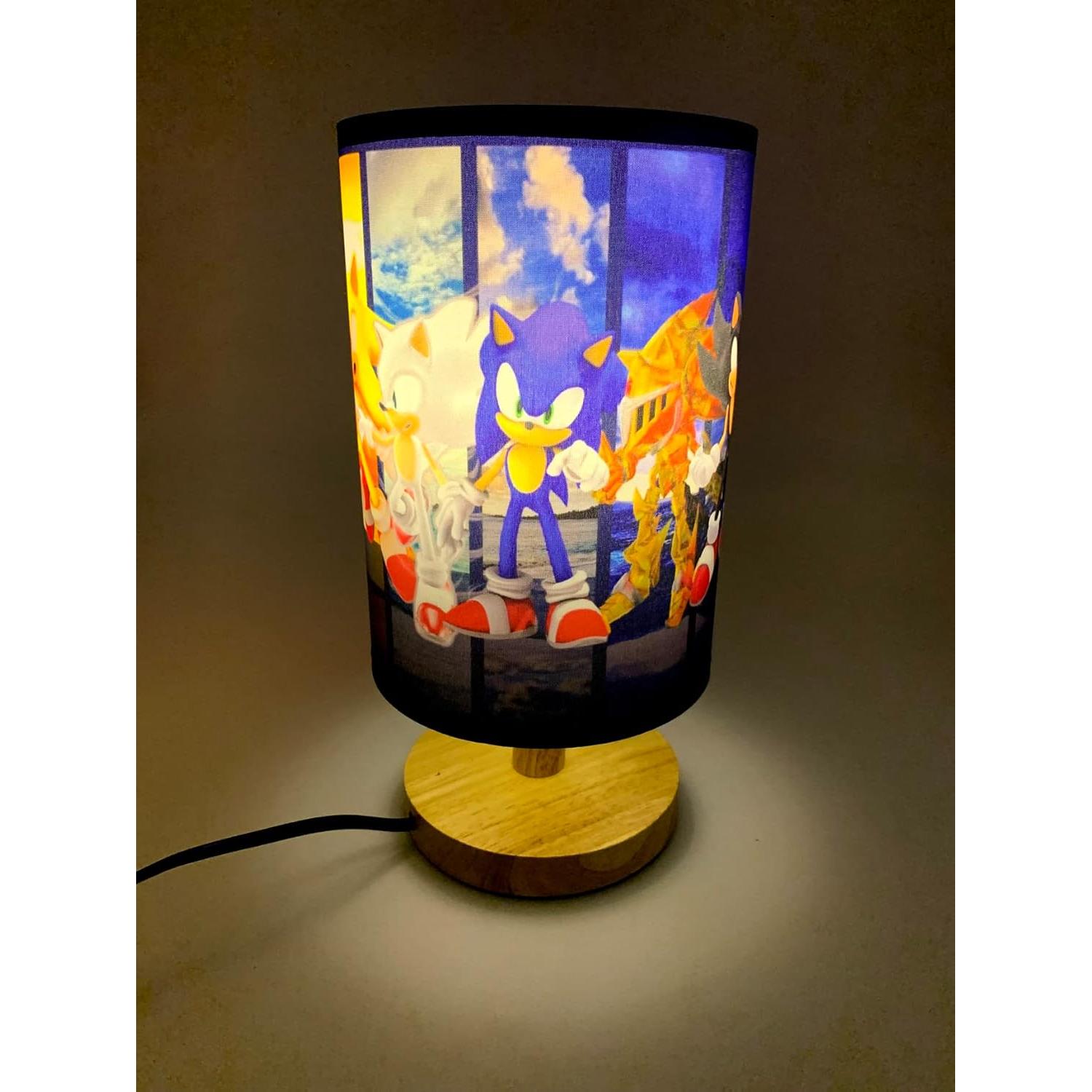 Lámpara de Mesa LED TL-001 con Base de Madera 23x15 cm