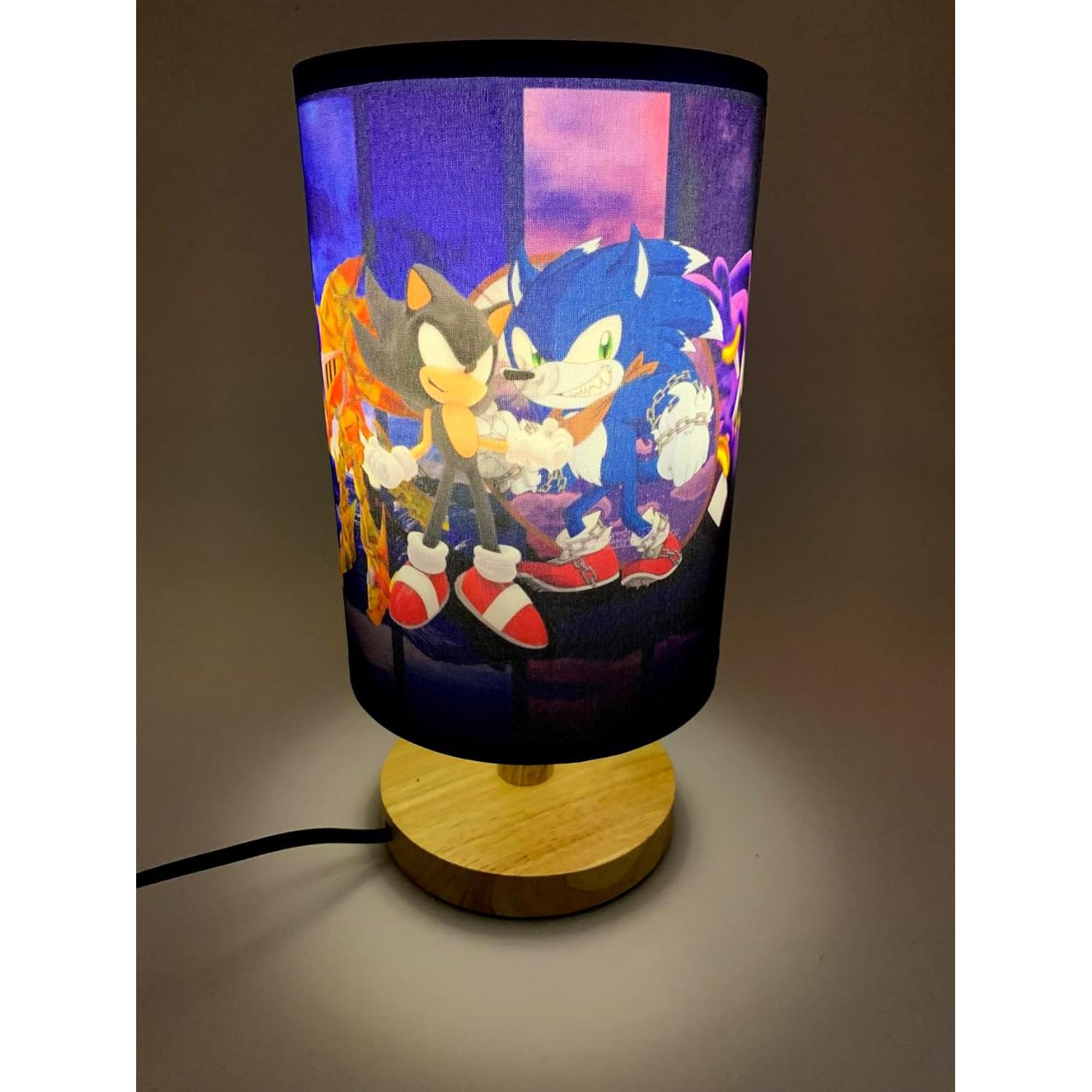 Lámpara de Mesa LED TL-001 con Base de Madera 23x15 cm