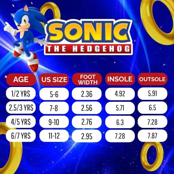 Zapatillas Sonic the Hedgehog para Niños - Talla 11-12