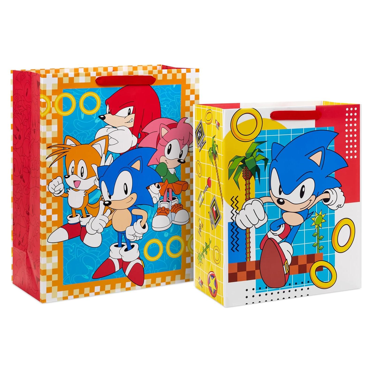 Bolsas de Regalo Sonic the Hedgehog Hallmark - 2 Piezas