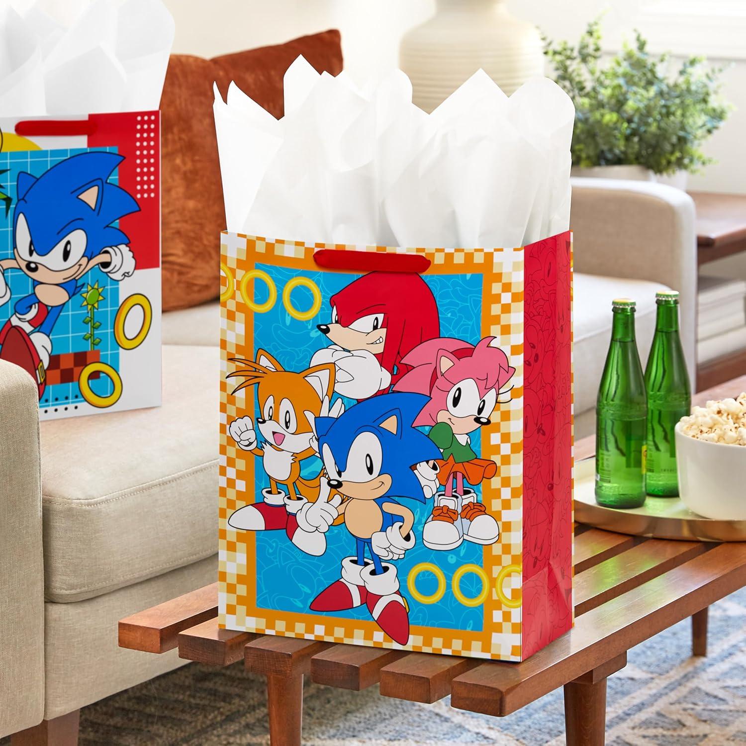 Bolsas de Regalo Sonic the Hedgehog Hallmark - 2 Piezas