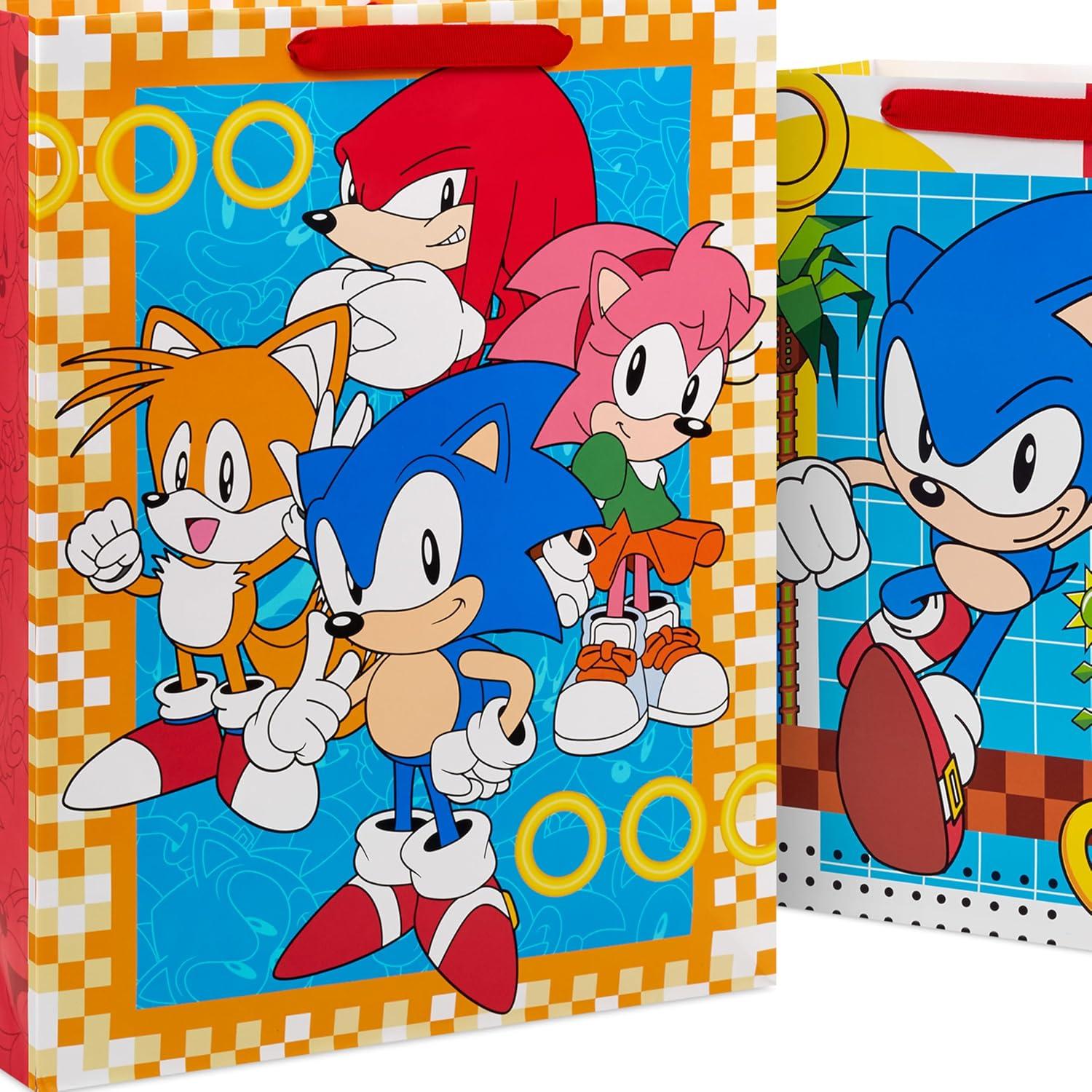 Bolsas de Regalo Sonic the Hedgehog Hallmark - 2 Piezas