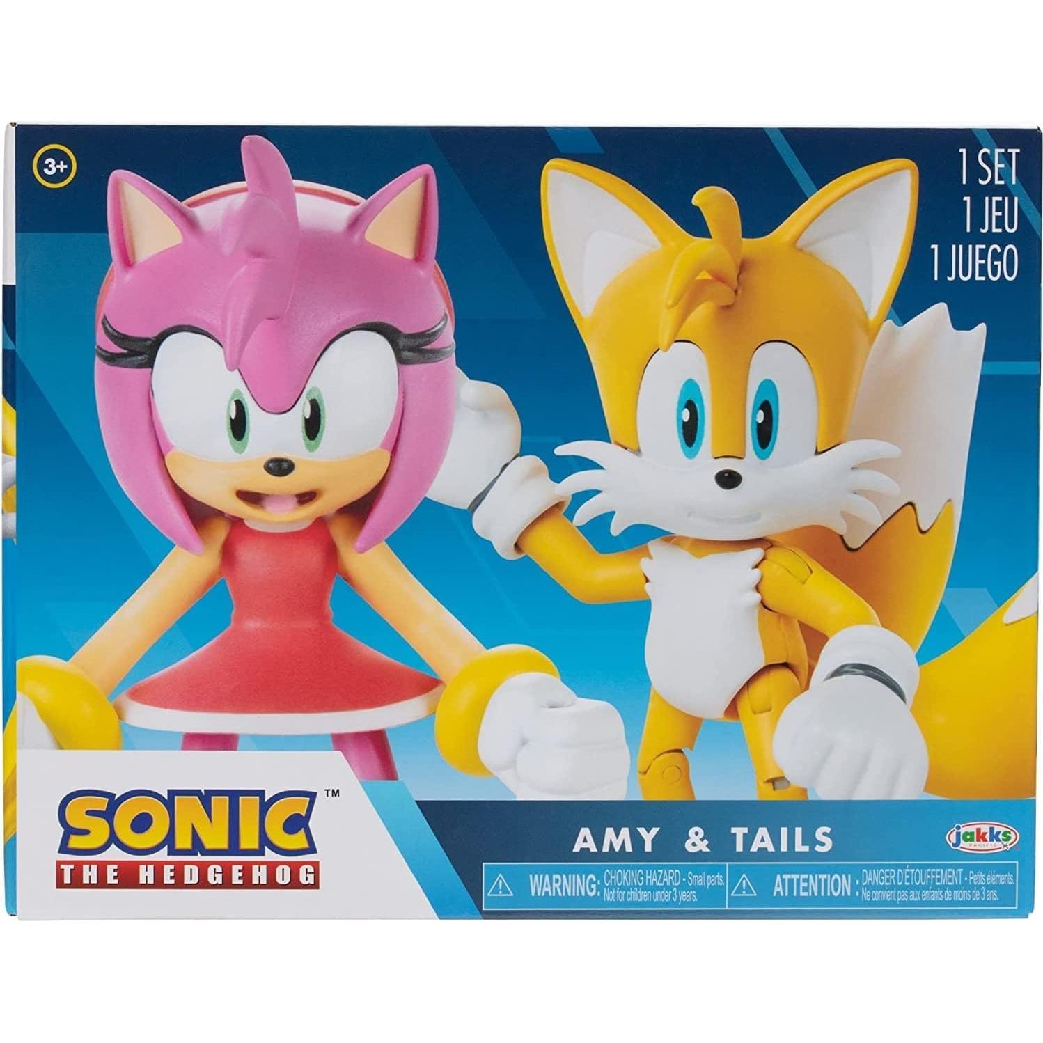 Figura de Acción Sonic the Hedgehog 2 Pack - Tails y Amy
