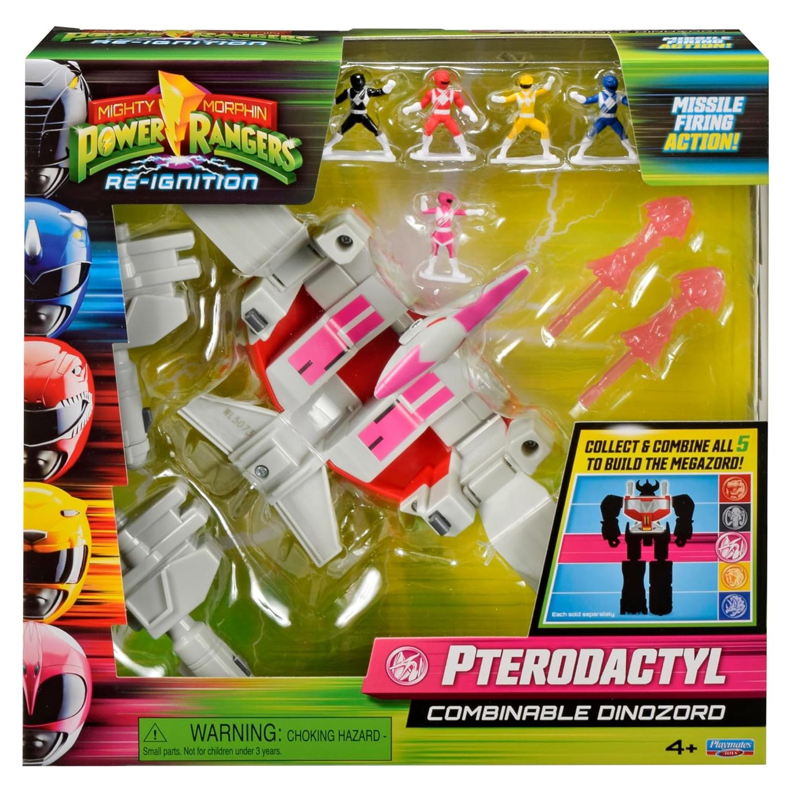 Figura de Acción Megazord Combinable Pterodáctilo 15.24 cm Playmates