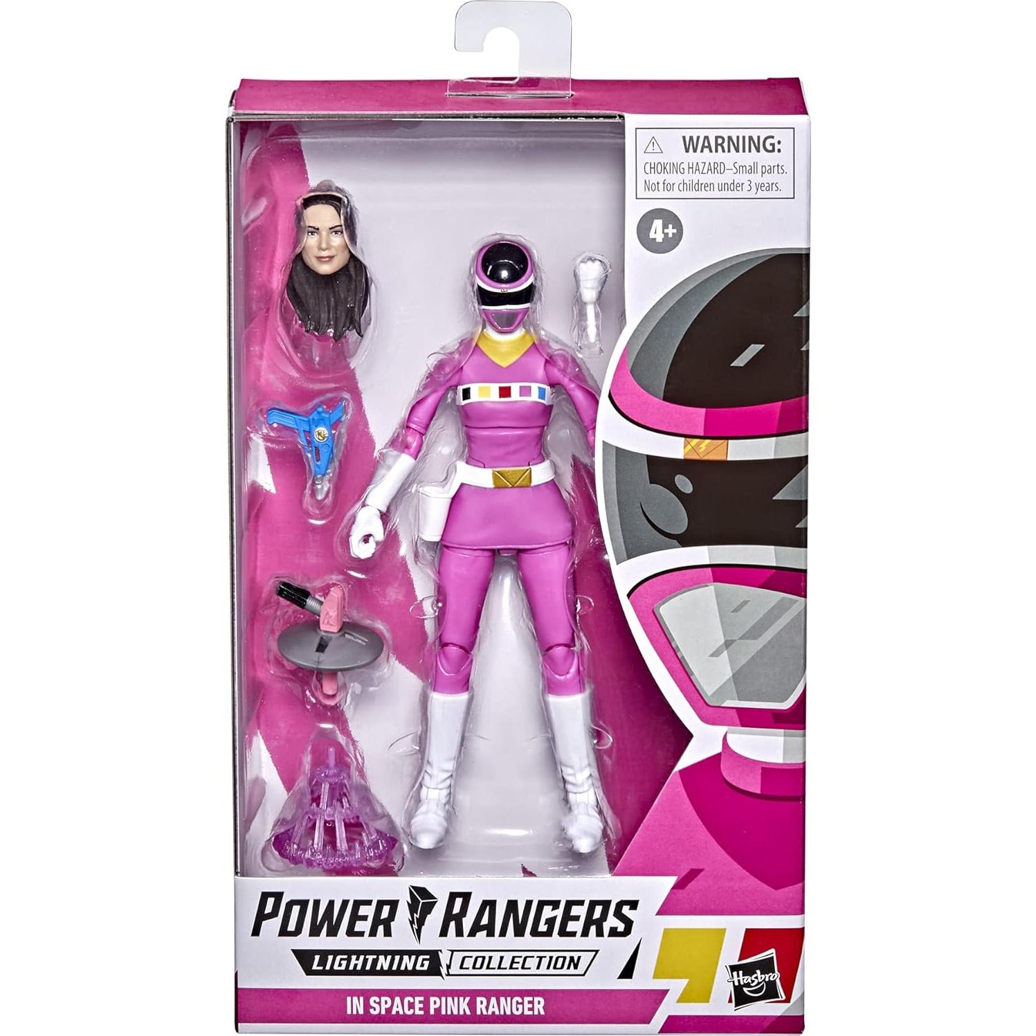 Figura de Acción Ranger Rosa del Espacio Hasbro 15 cm con Accesorios