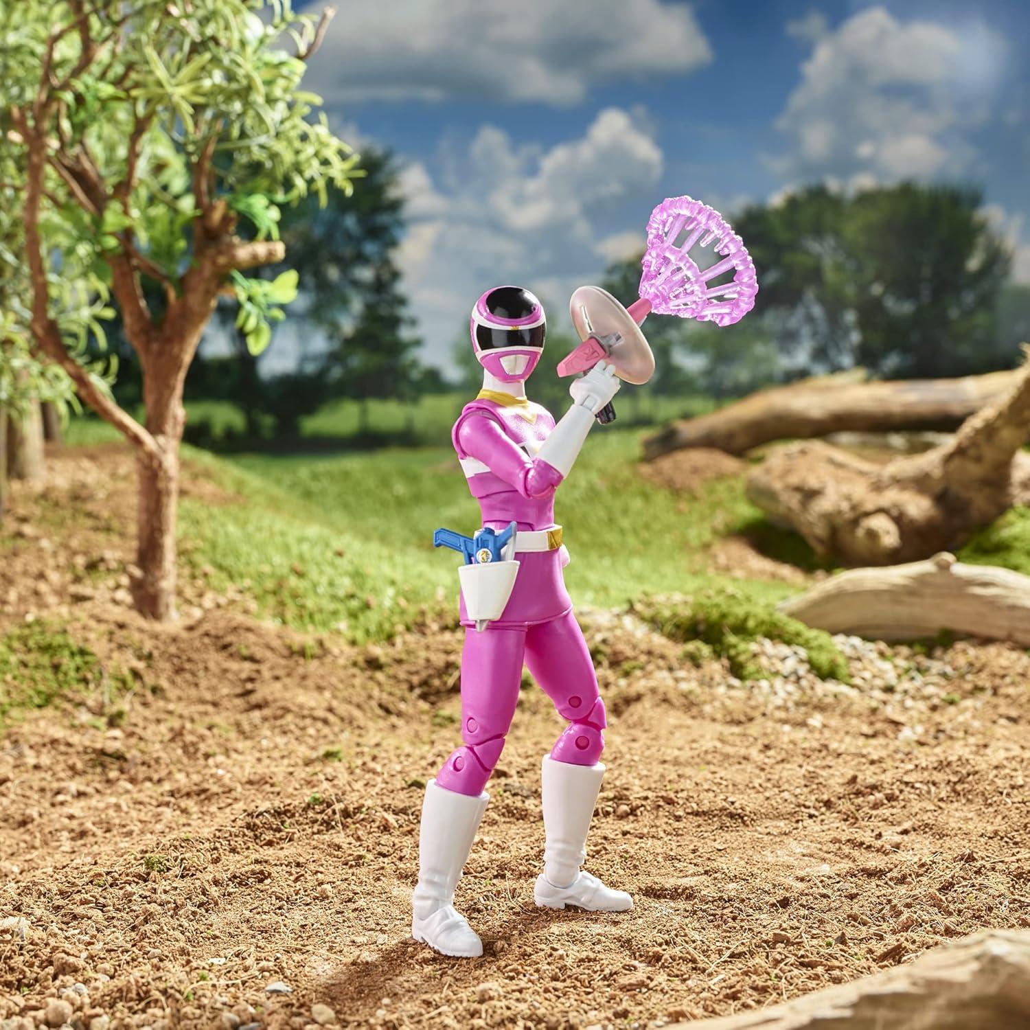 Figura de Acción Ranger Rosa del Espacio Hasbro 15 cm con Accesorios