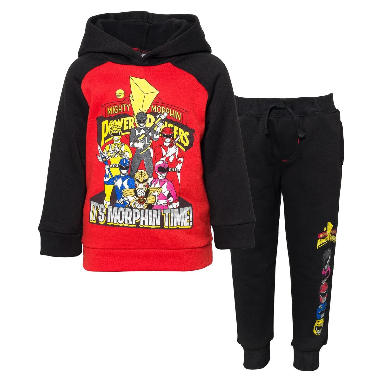 Conjunto Sudadera y Pantalones Power Rangers para Niños 4T