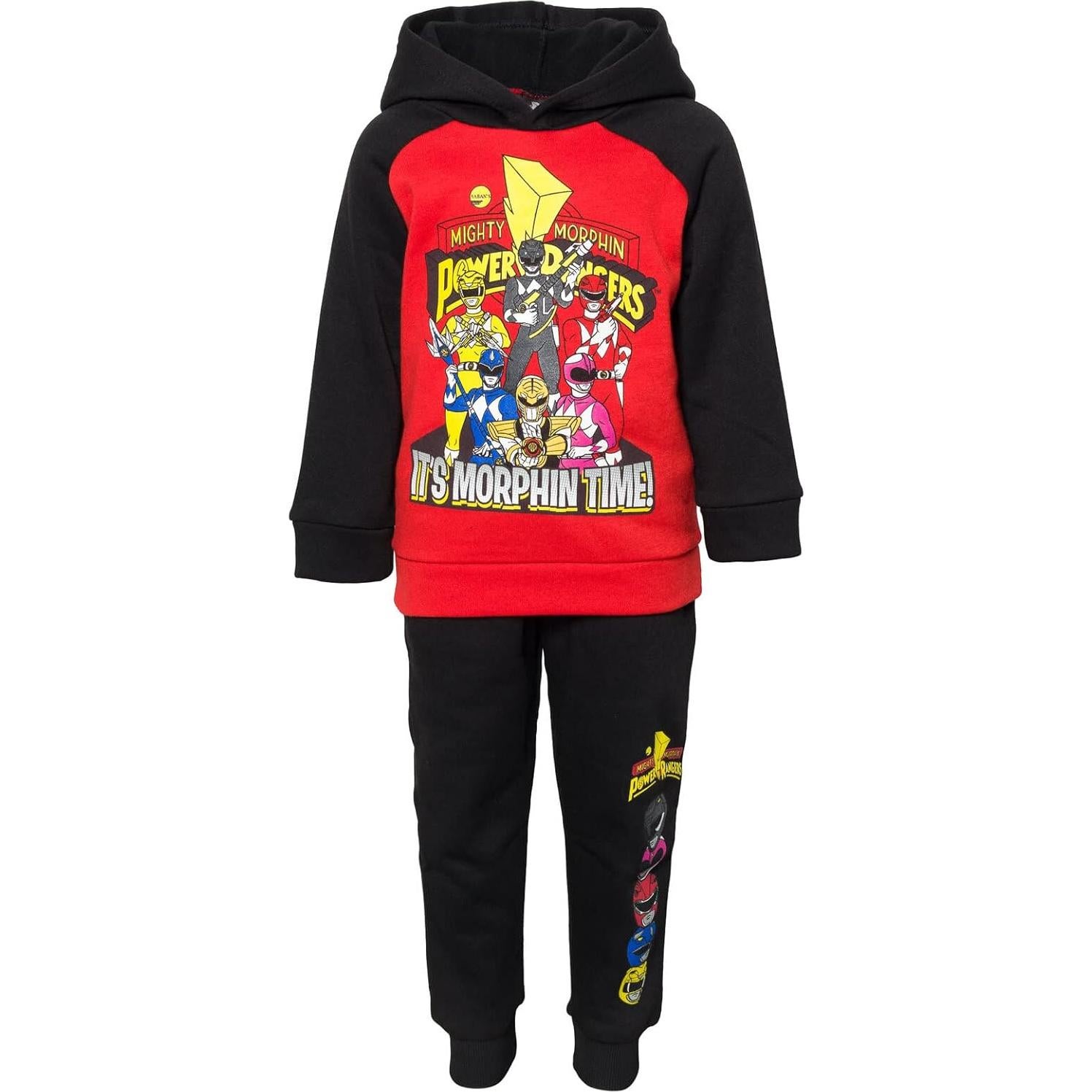 Conjunto Sudadera y Pantalones Power Rangers para Niños 4T
