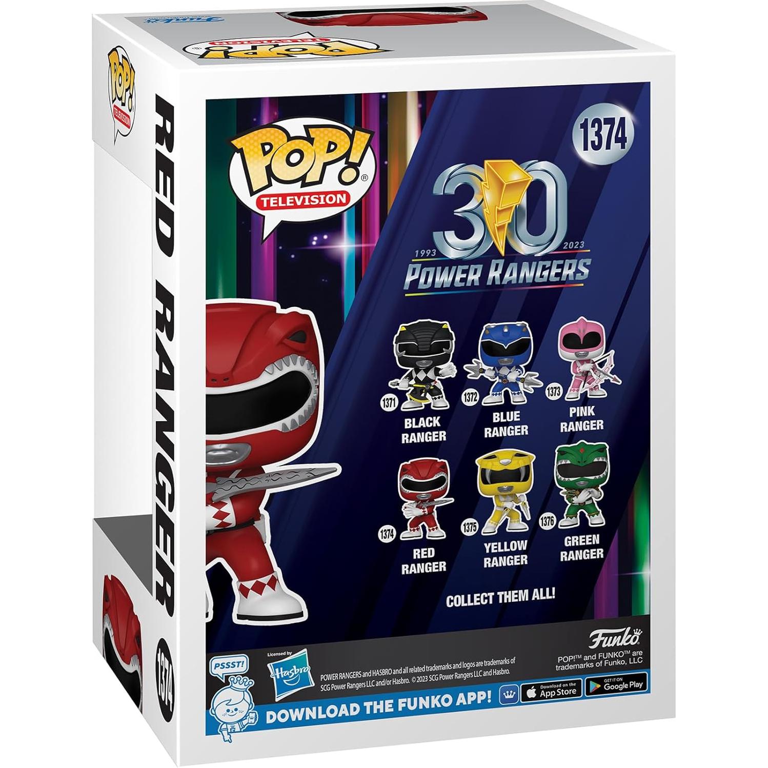 Figura Funko Pop! Ranger Rojo 30 Aniversario Power Rangers