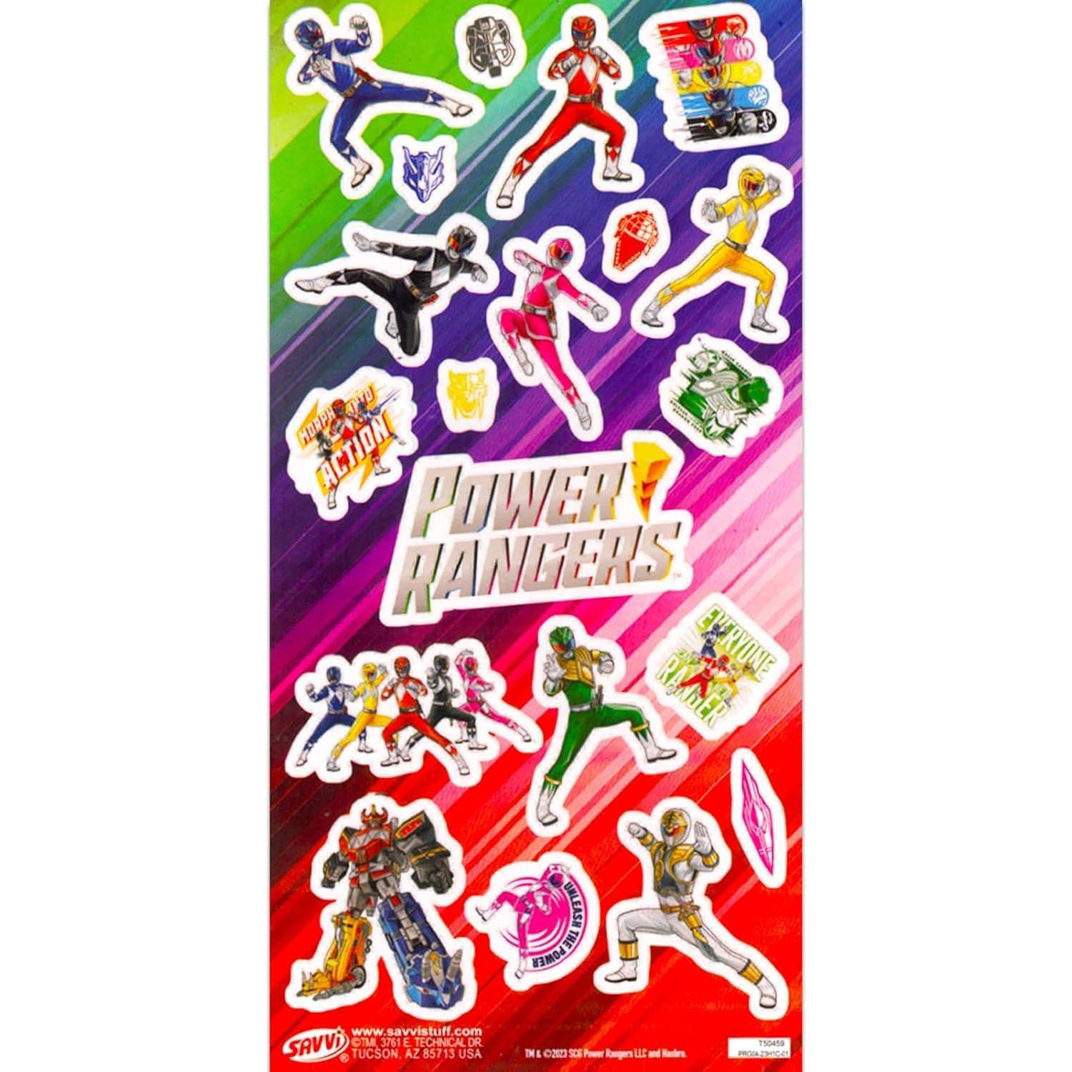Rompecabezas de Suelo Power Rangers 36 Piezas con Stickers