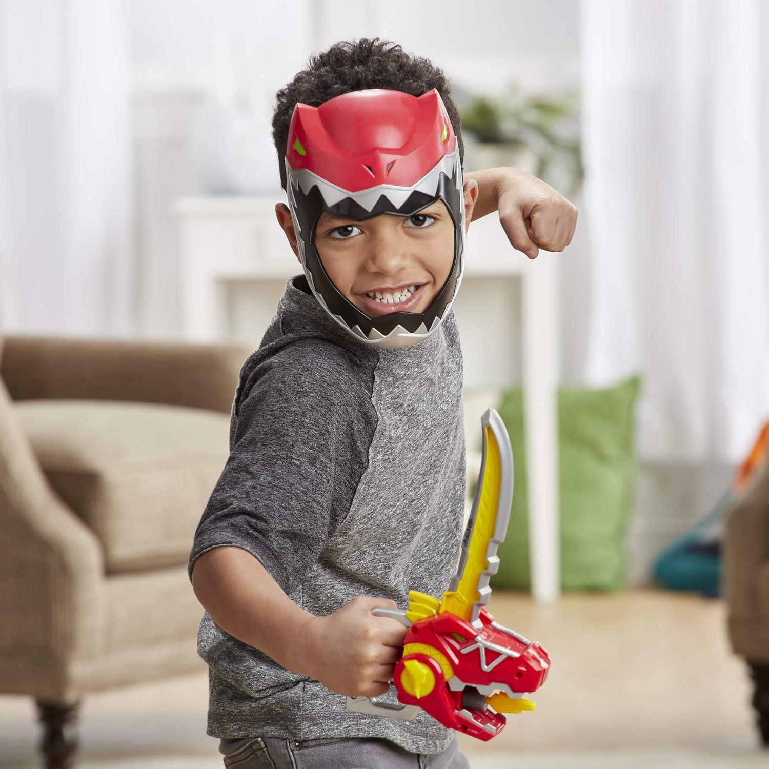 Máscara de Juego Ranger Rojo Power Rangers + Espada Zord