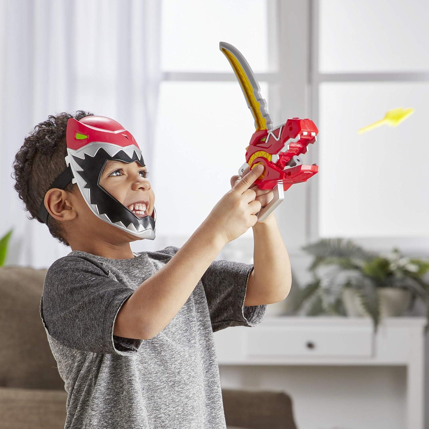 Máscara de Juego Ranger Rojo Power Rangers + Espada Zord