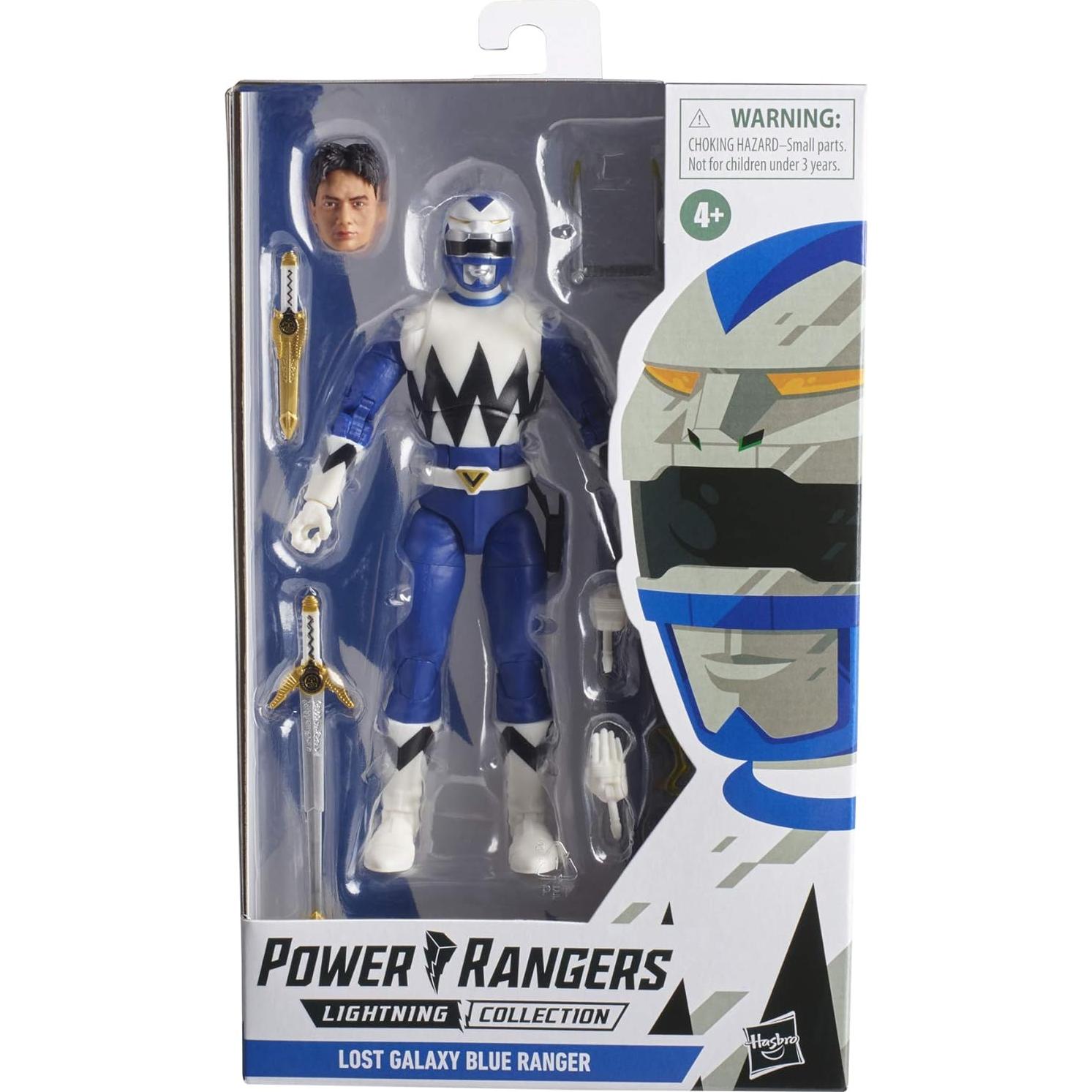 Figura de acción Power Rangers Hasbro Blue Ranger 15 cm