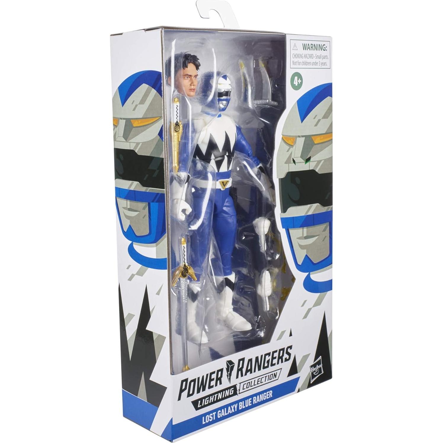 Figura de acción Power Rangers Hasbro Blue Ranger 15 cm