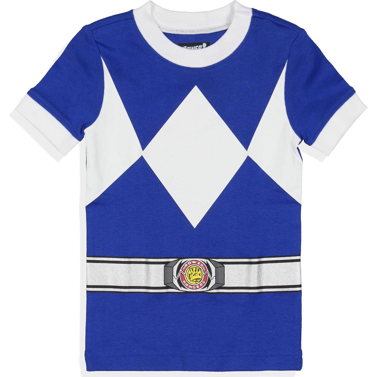 Pijamas Power Rangers Niños Intimo 2T Azul Ajustados