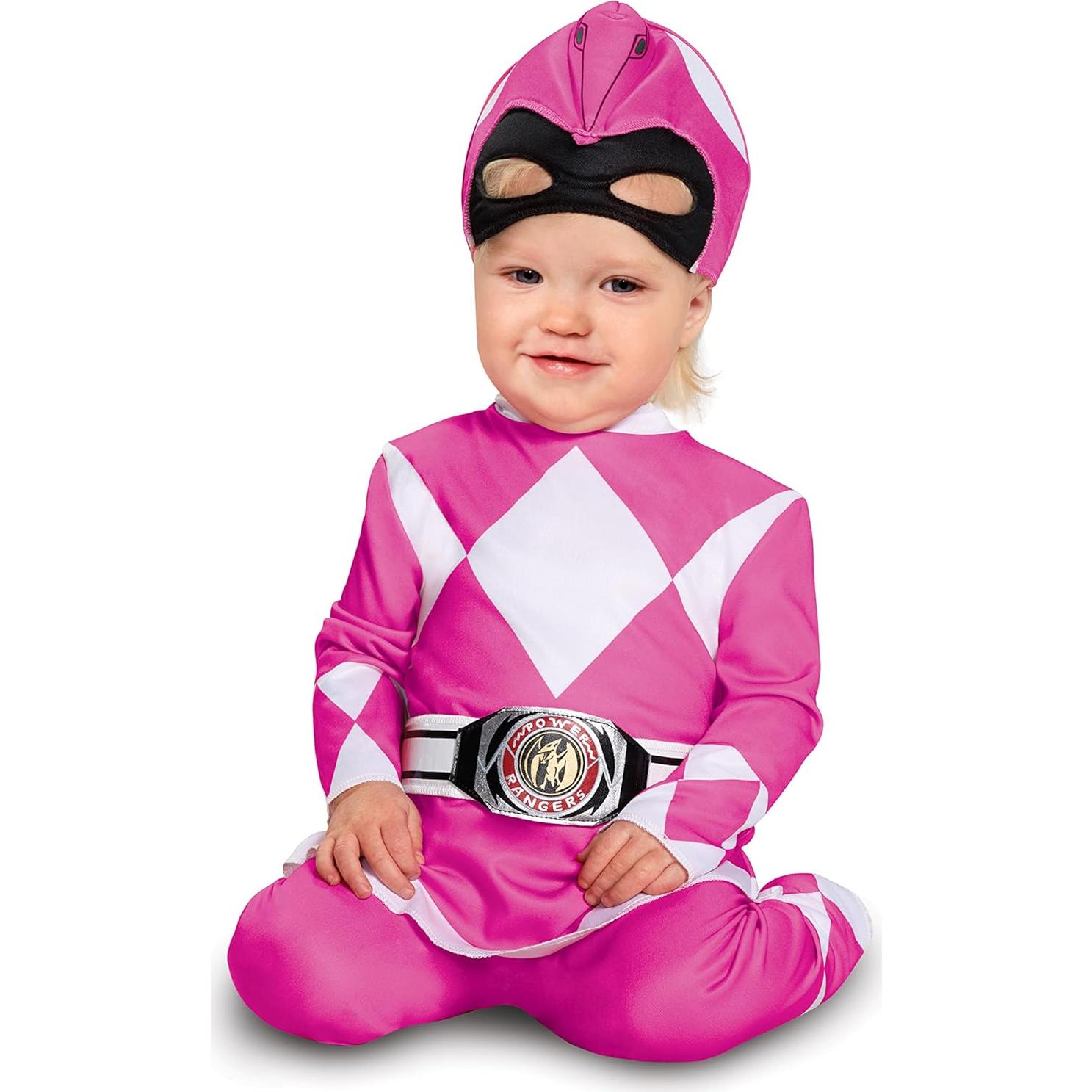 Disfraz de Ranger Rosa para Bebé 12-18 meses - Licencia Oficial