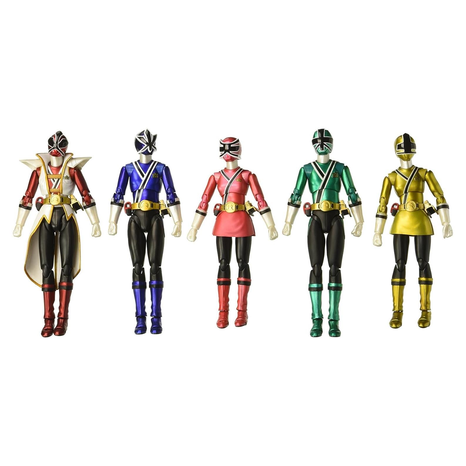 Set de 5 Figuras de Acción Power Rangers Samurai Bandai