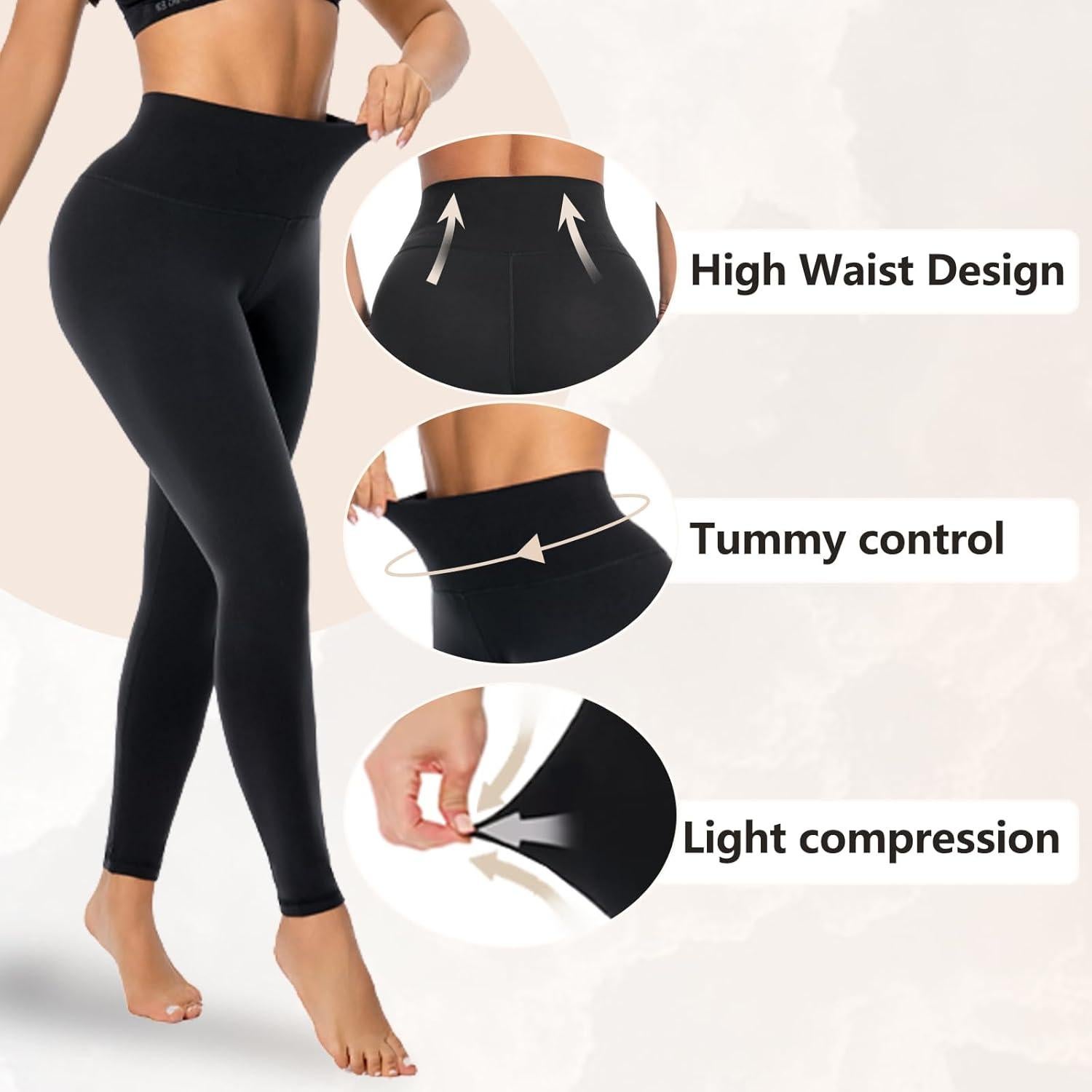 Pantalones Shapewear MD para Mujeres 3X Control Abdomen Negro