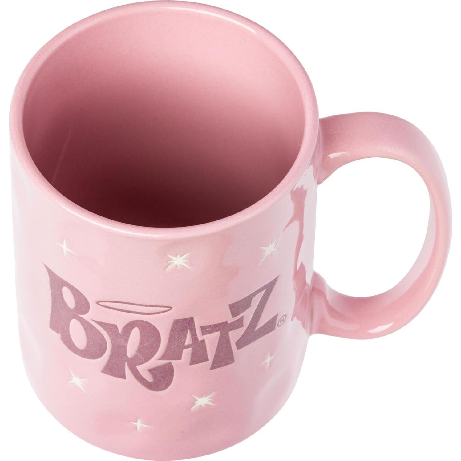 Taza Cerámica Silver Buffalo Bratz 500ml Resistente Cera Rosa