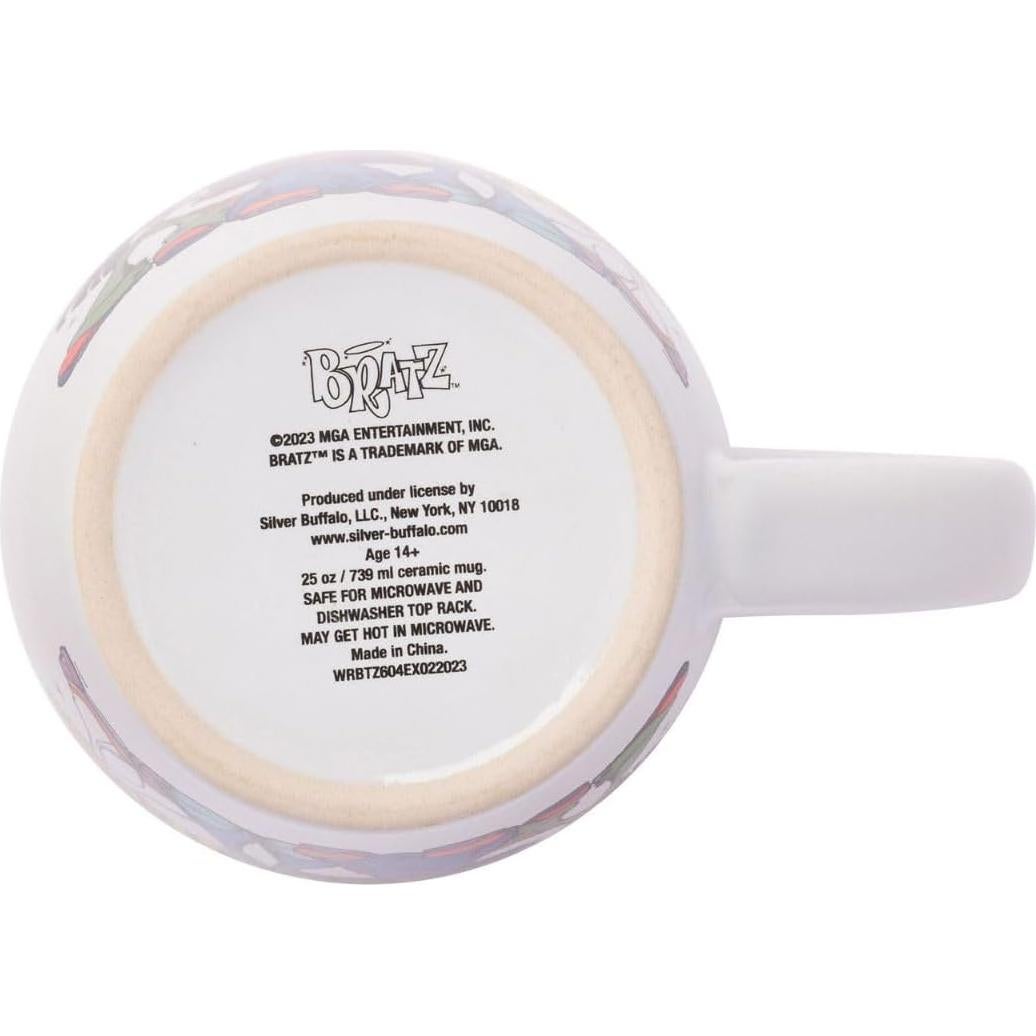 Taza de Cerámica Jumbo Bratz Silver Buffalo 710 ml Rosa