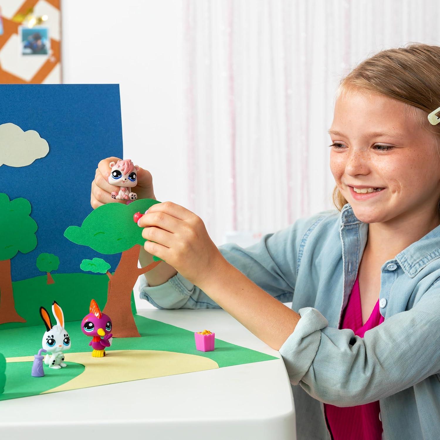 Littlest Pet Shop Pack 3 Mascotas del Parque BF00598 - 6 cm