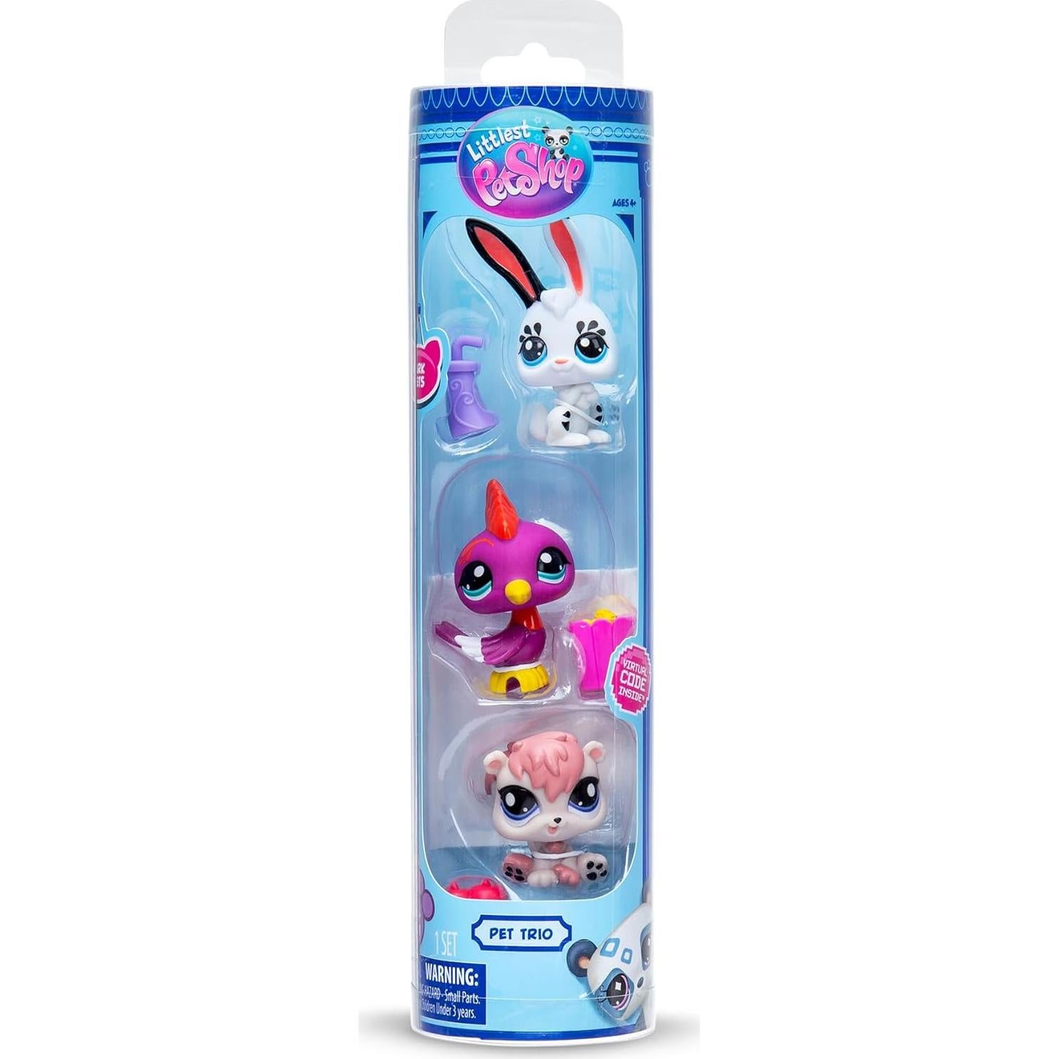 Littlest Pet Shop Pack 3 Mascotas del Parque BF00598 - 6 cm