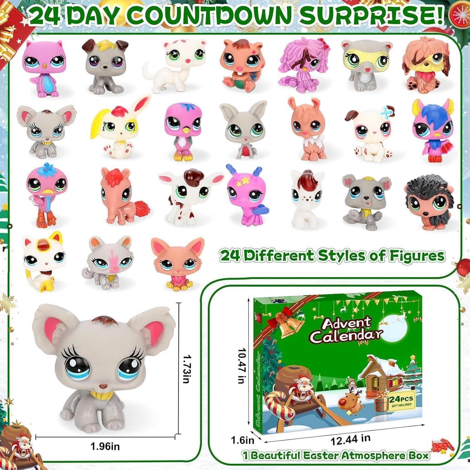 Calendario de Adviento Tidiuea 2025 para Mascotas - 24 Figuras