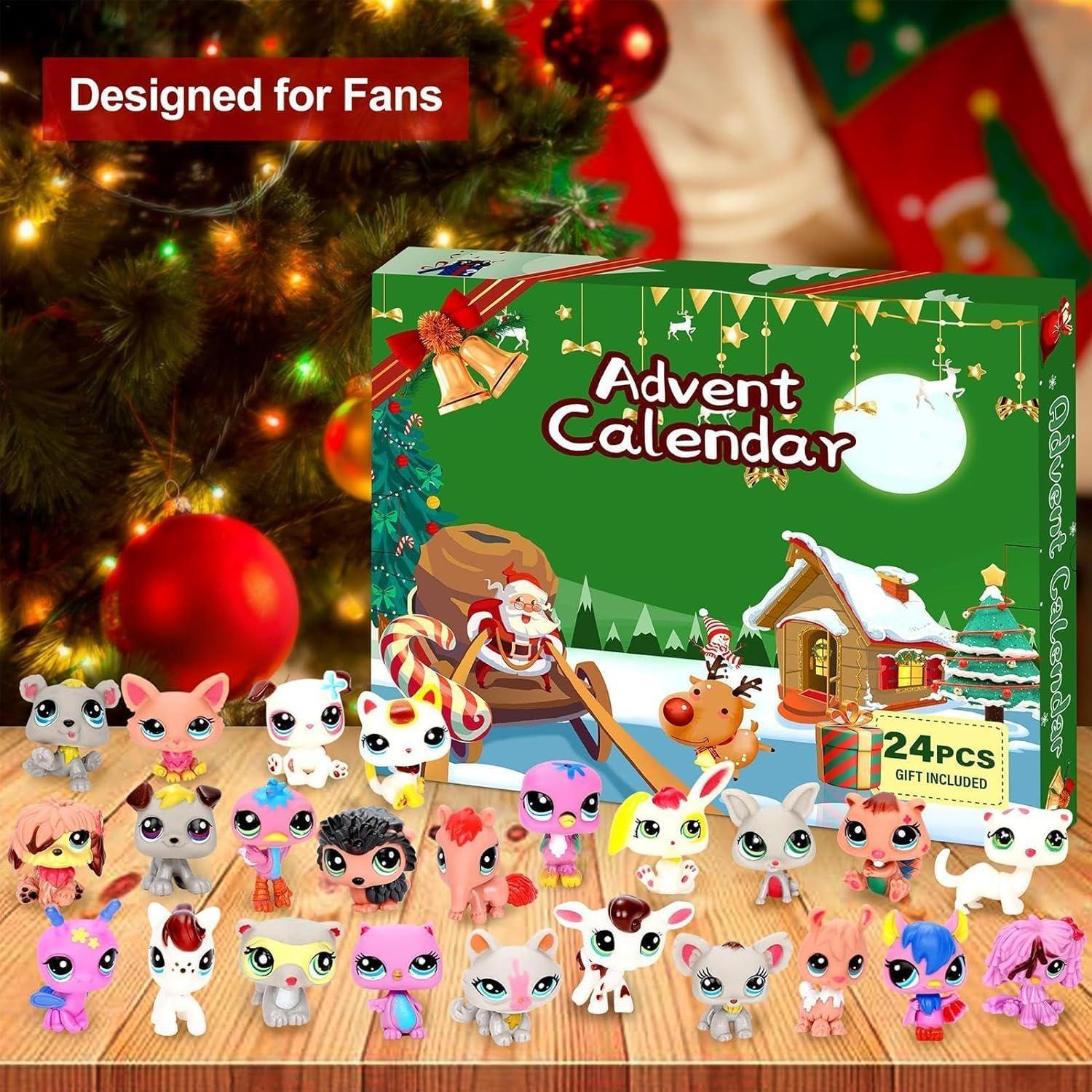 Calendario de Adviento Tidiuea 2025 para Mascotas - 24 Figuras