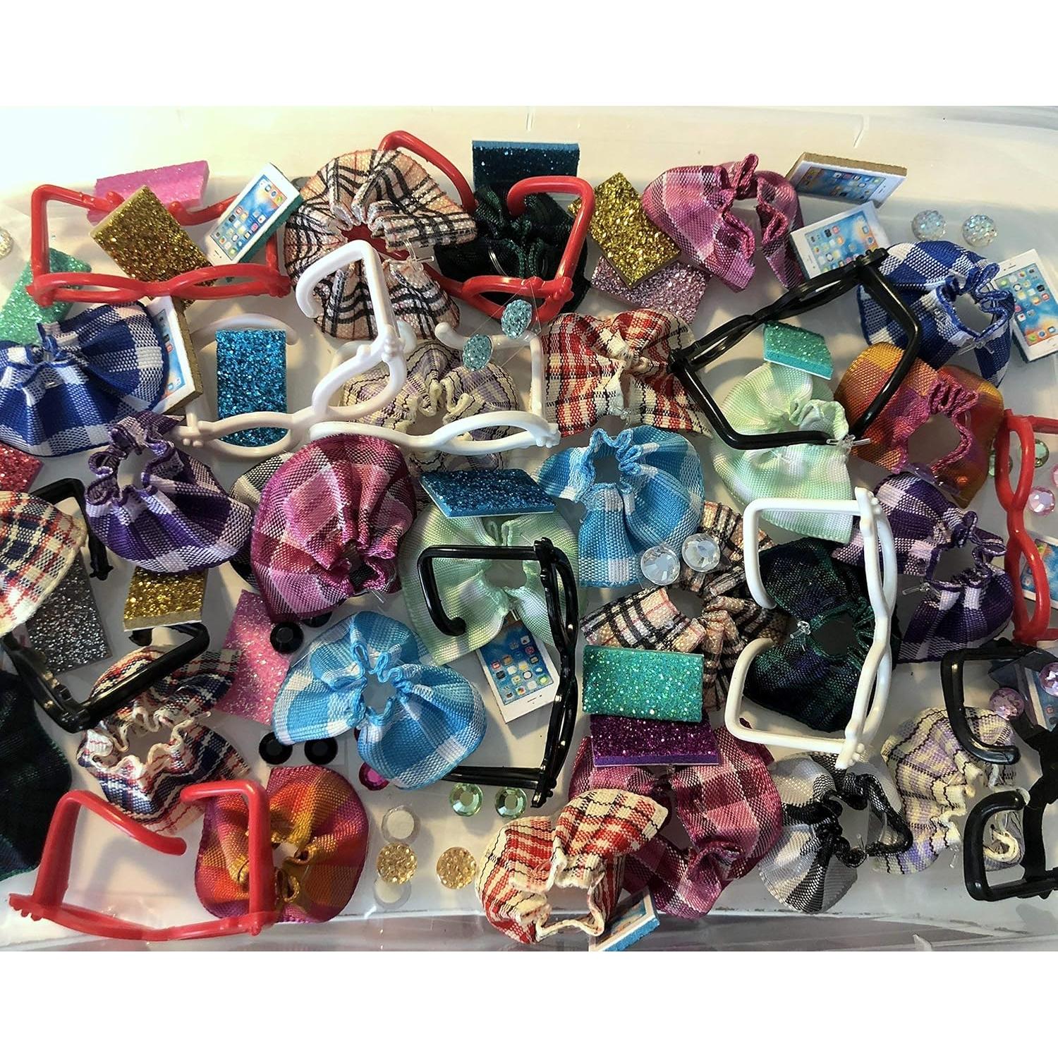 Lote de 4 Accesorios para Gatos - Gafas Nerd, Falda y Más