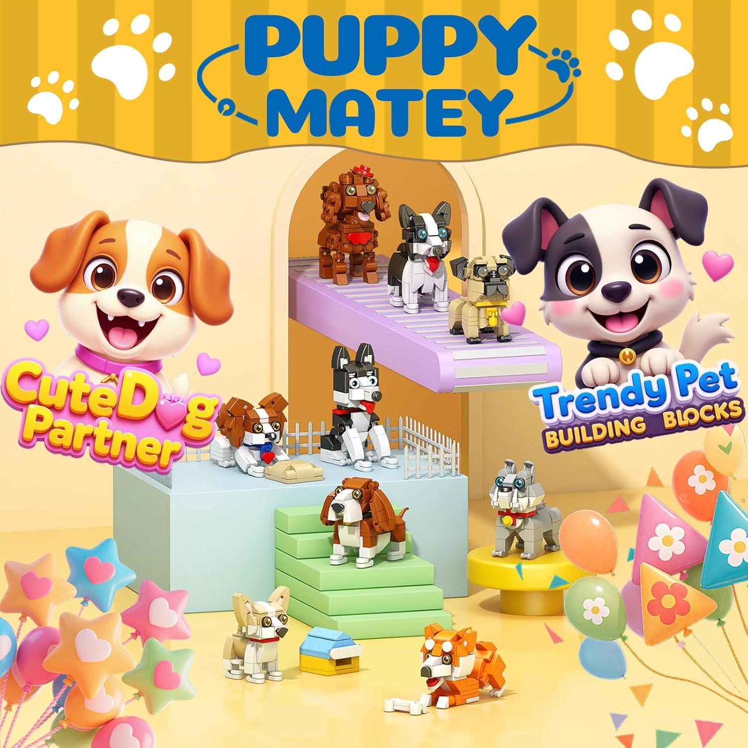 Juego de Bloques de Construcción de Perros APENGBAOL 1002 Piezas