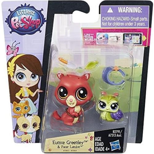 Littlest Pet Shop Eunice Greenley y Pacer Landon Muñeca