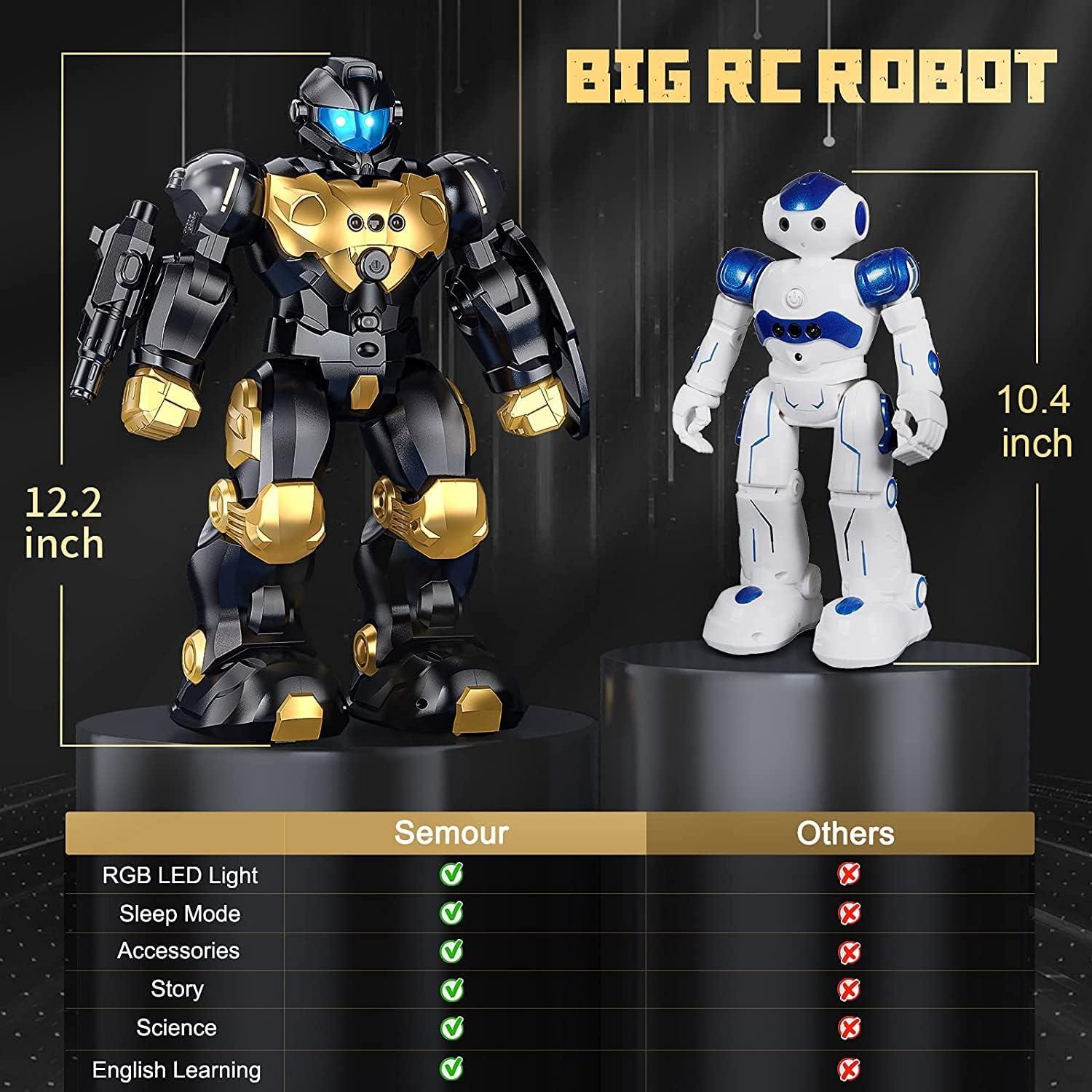 Robot RC Programable Sonomo para Niños 6-12 Años Negro