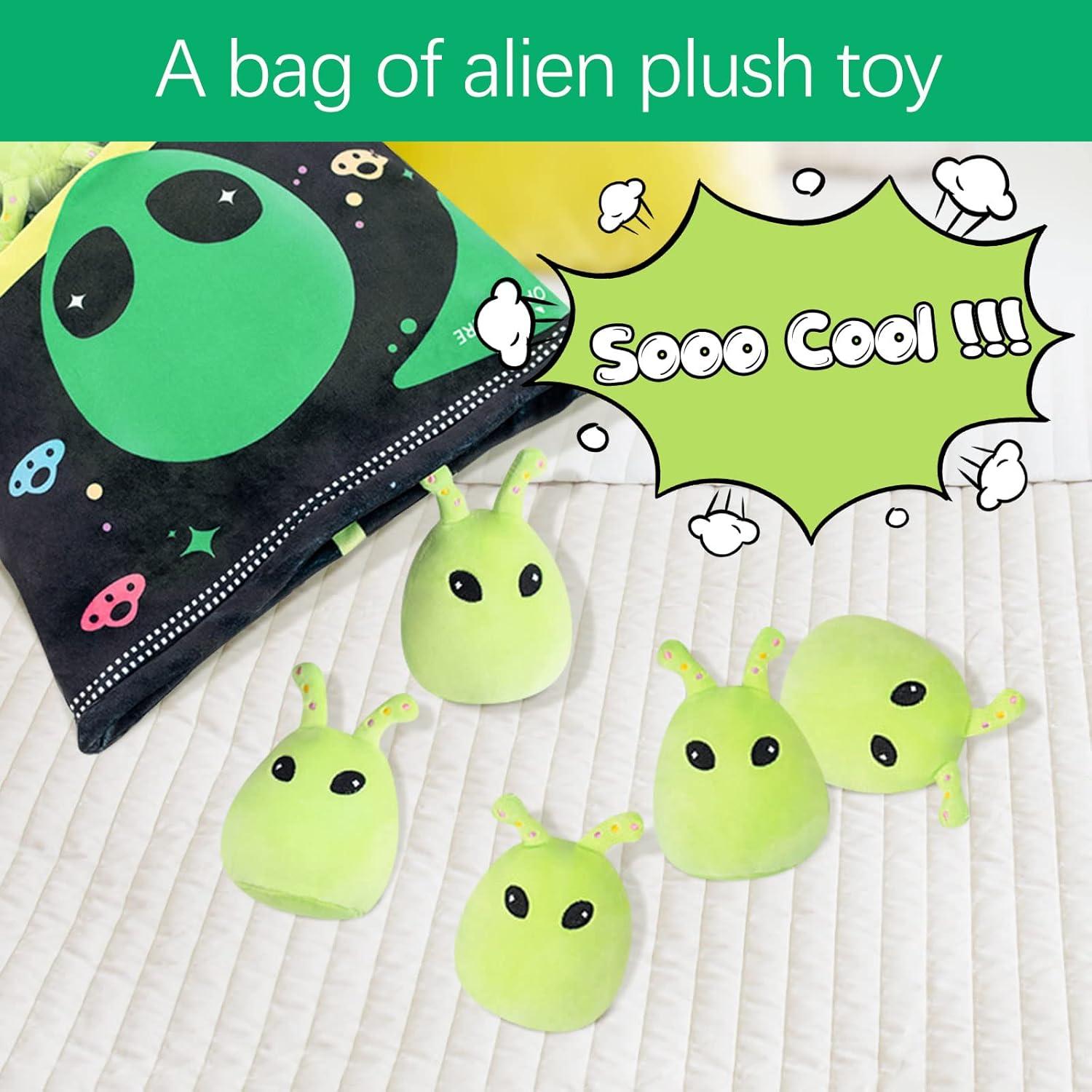 Almohada de Juguetes de Peluche Alienígenas Nenalayo Verde