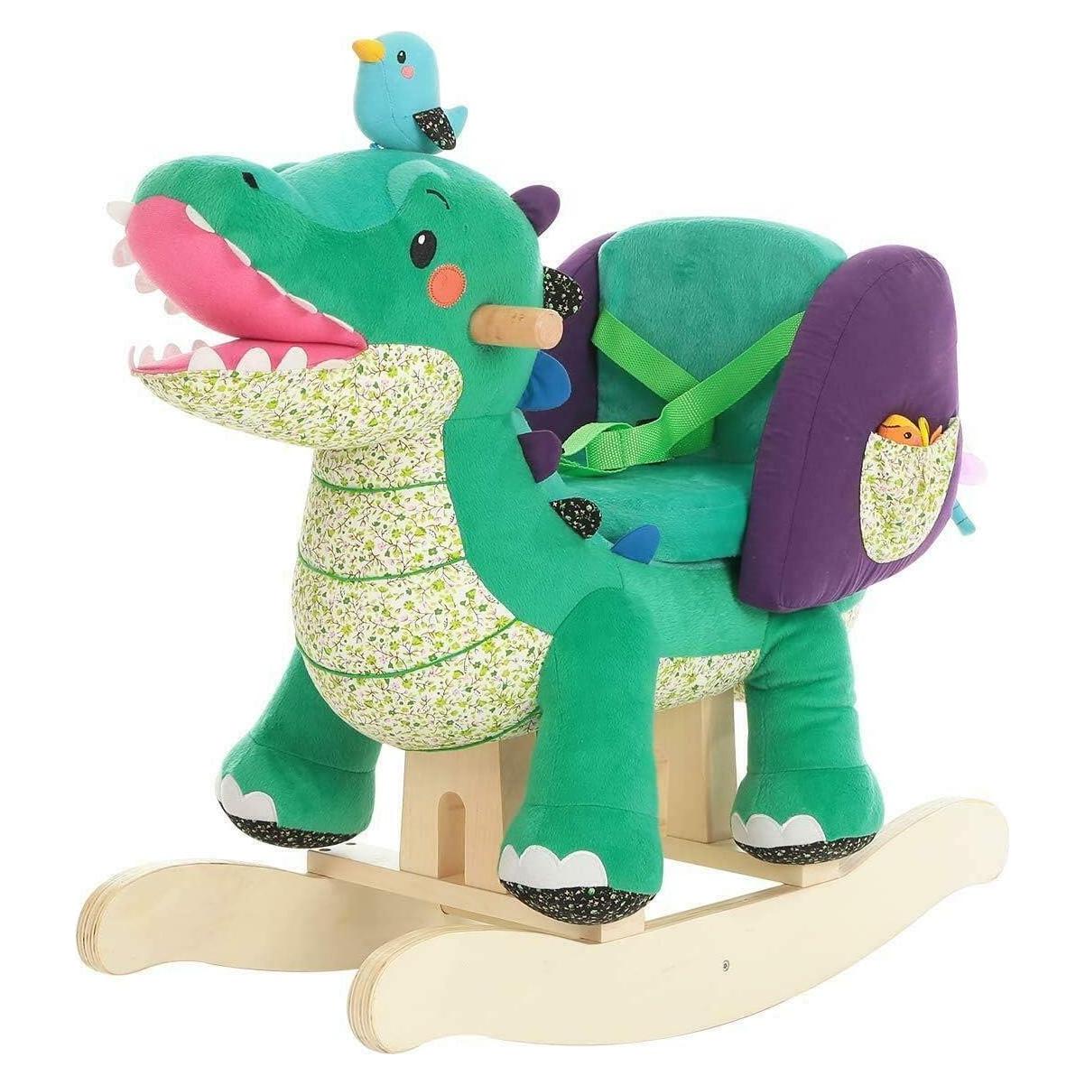 Juguete Balancín Cocodrilo de Peluche Labebe 70x34x59cm