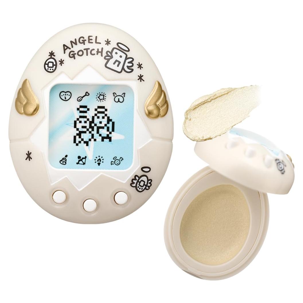Tamagotchi Tenshitchi Blanco Perla - Cosmético Compacto