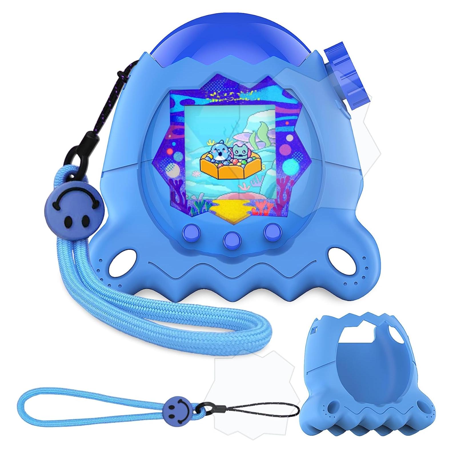 Funda de Silicona JCHPINE para Tamagotchi Paradise Azul