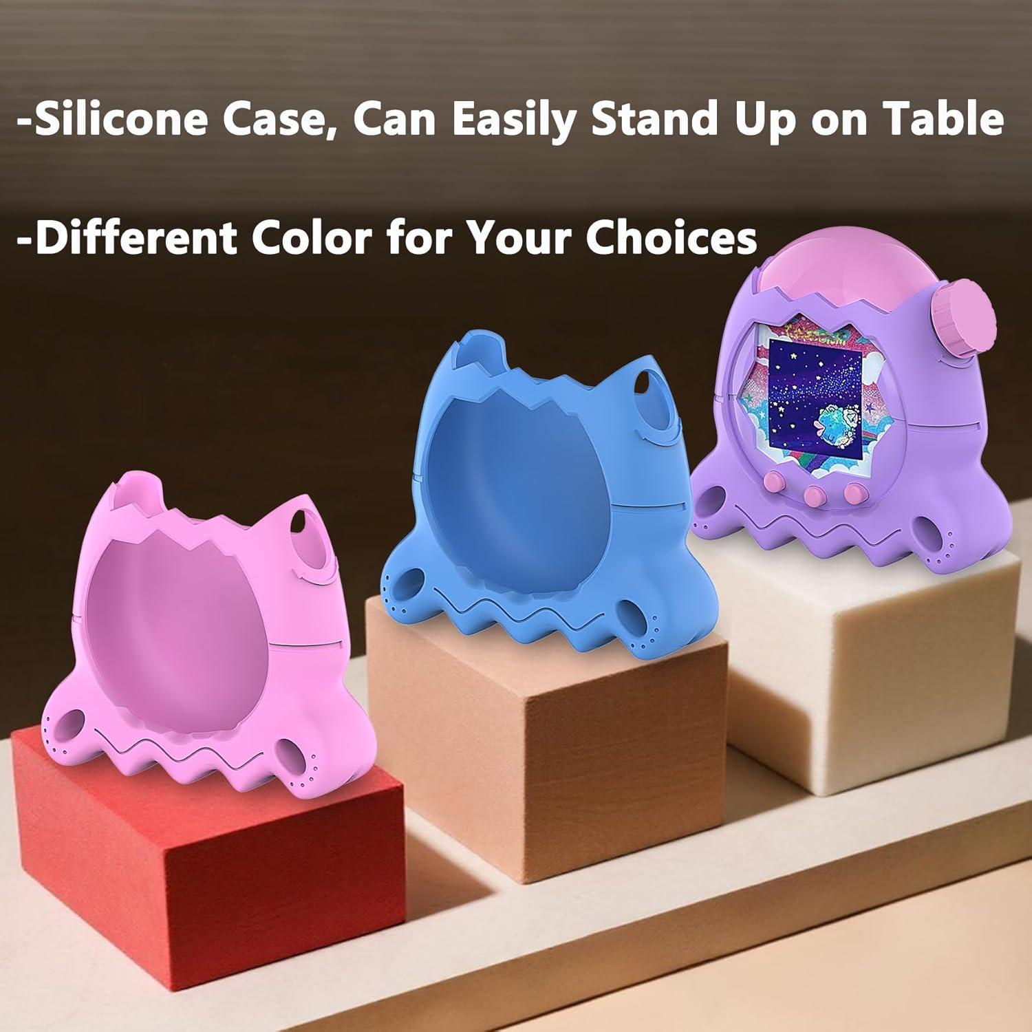 Funda de Silicona JCHPINE para Tamagotchi Paradise Azul