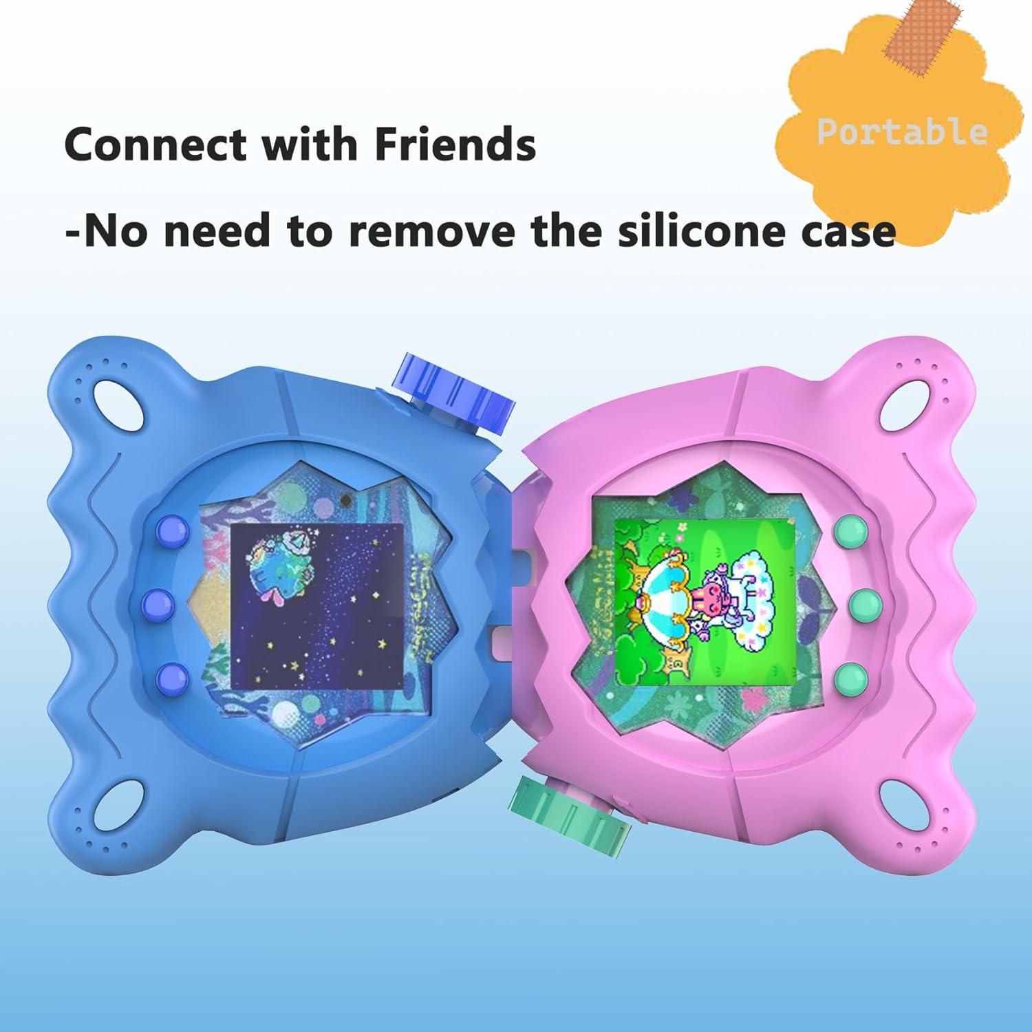 Funda de Silicona JCHPINE para Tamagotchi Paradise Azul