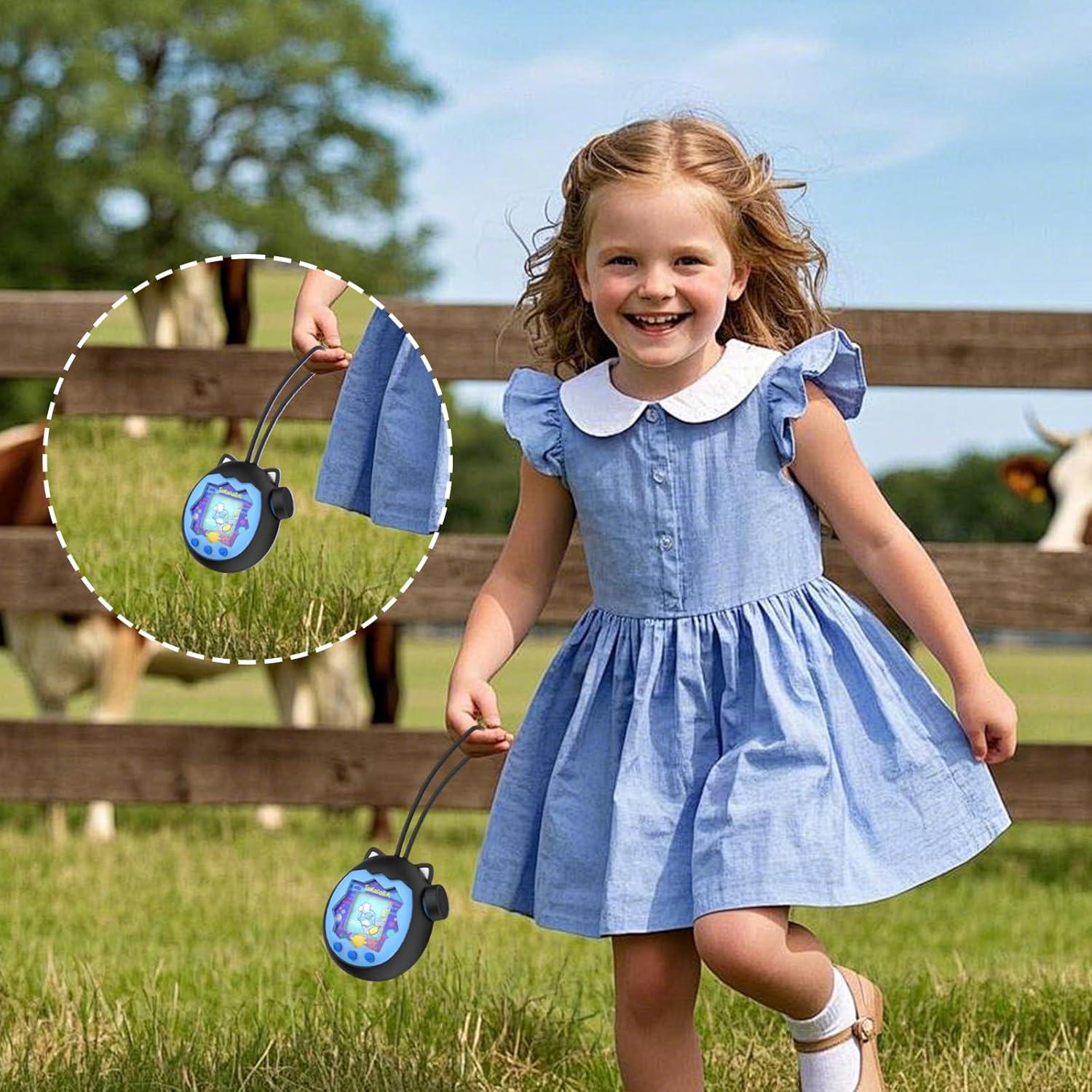 Funda Protectora de Silicona para Tamagotchi Paradise - Negra