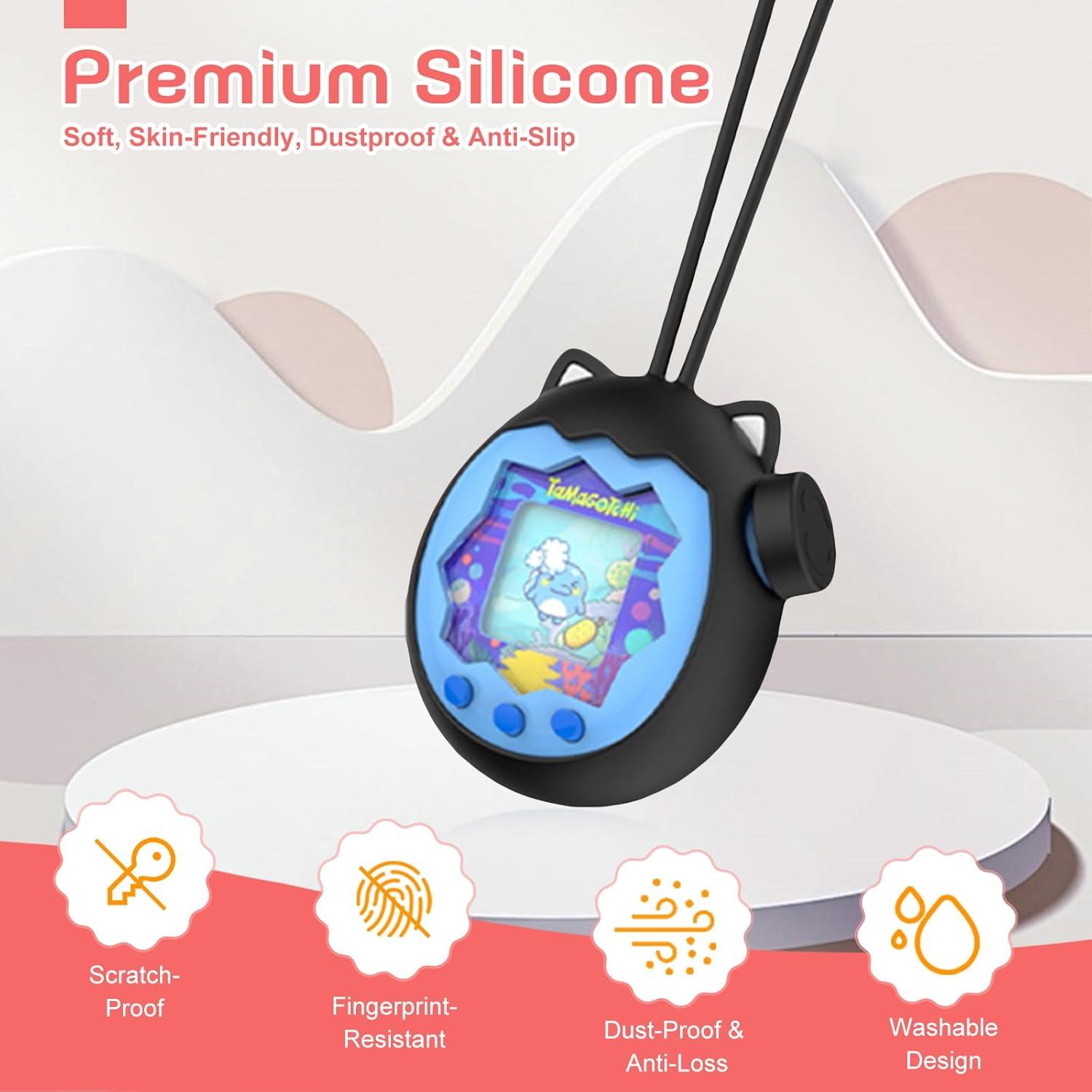 Funda Protectora de Silicona para Tamagotchi Paradise - Negra